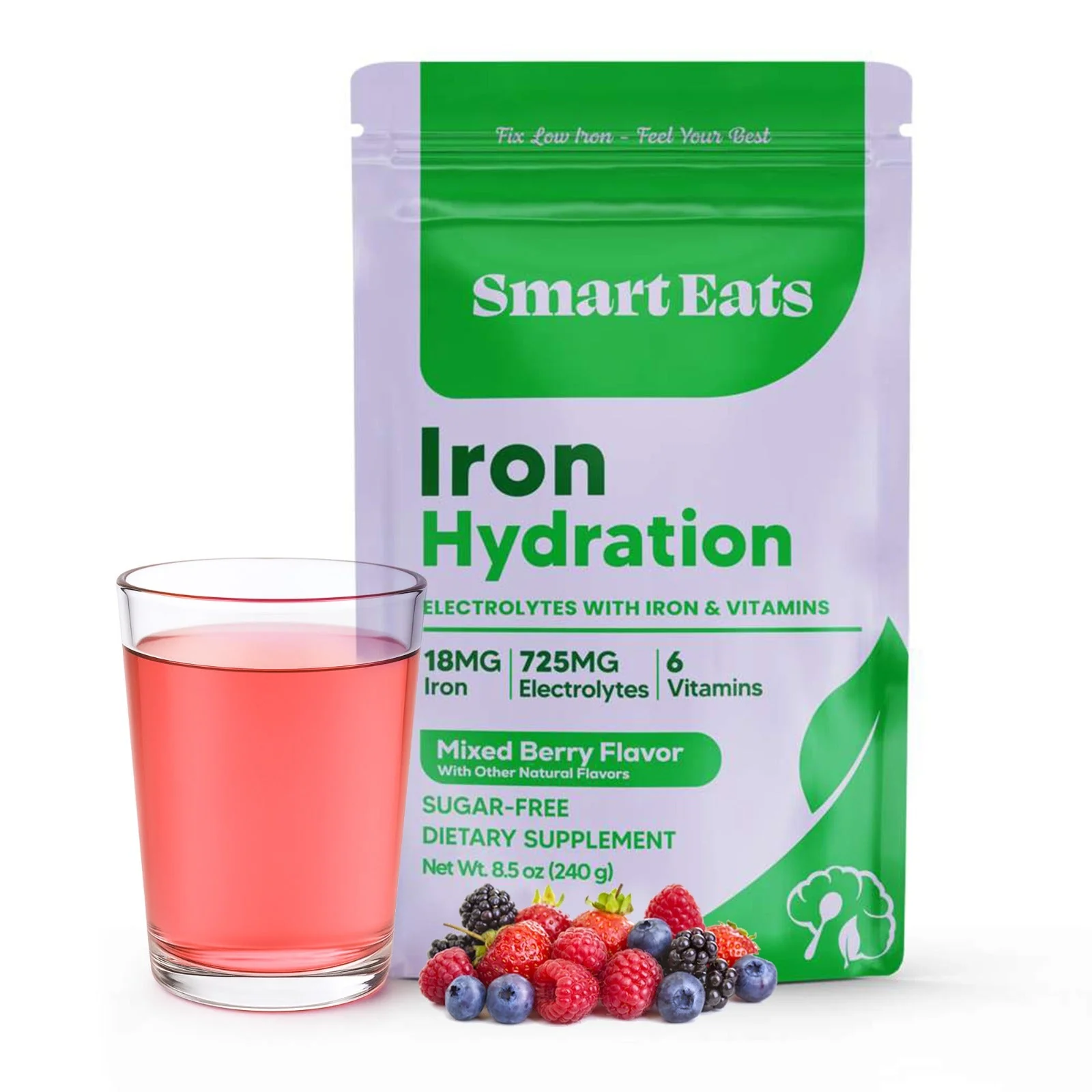 Iron Electrolyte Powder - Mixed Berry Sugar Free