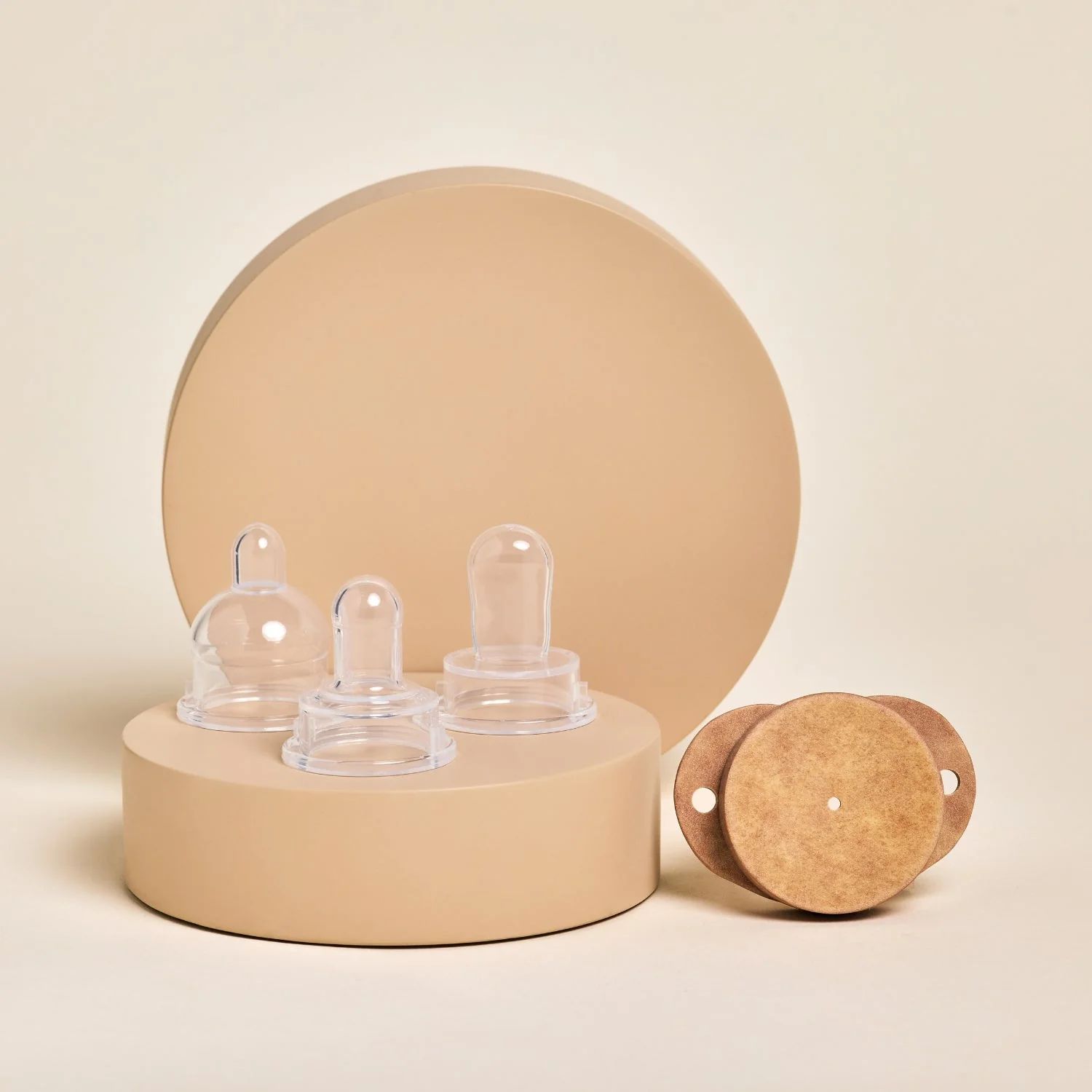 Plastic-Free Newborn Pacifier Starter Kit - 3 Nipple Shapes