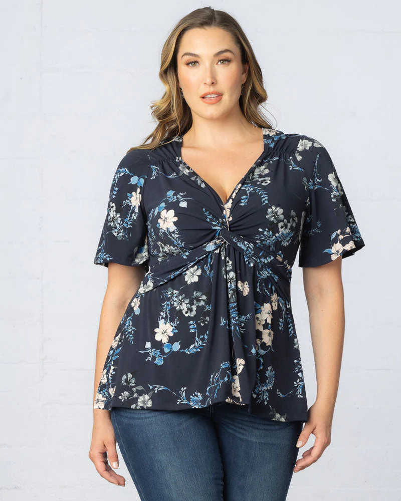 Plus Size Abby Twist Front Blouse - Image 7