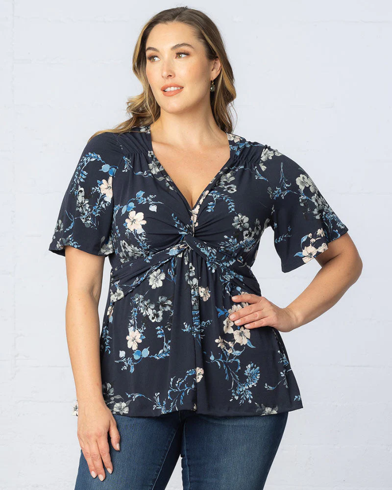 Plus Size Abby Twist Front Blouse - Image 8