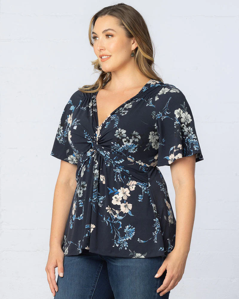 Plus Size Abby Twist Front Blouse - Image 9