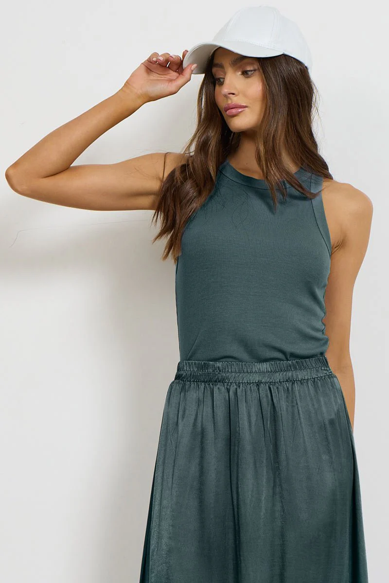 Aida Racer Front Ribbed Tank Top - Image 4