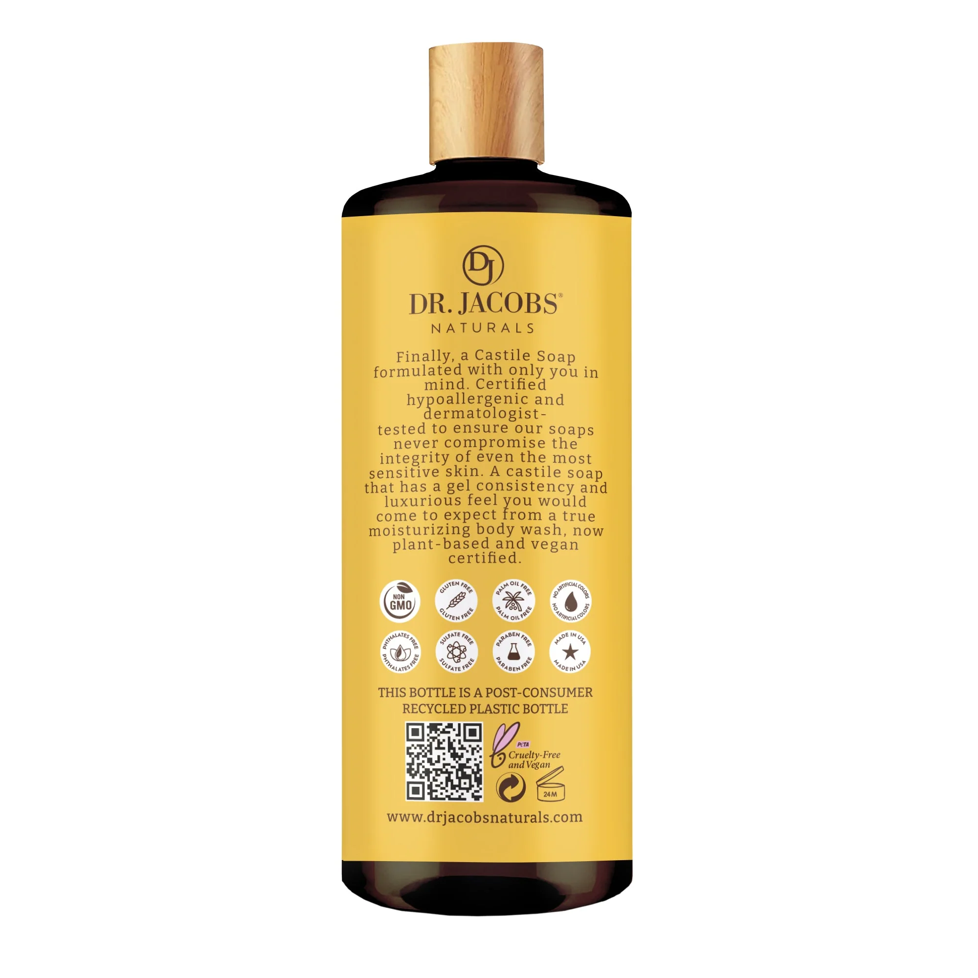 Almond Castile Soap Body Wash - 32 oz - Image 2