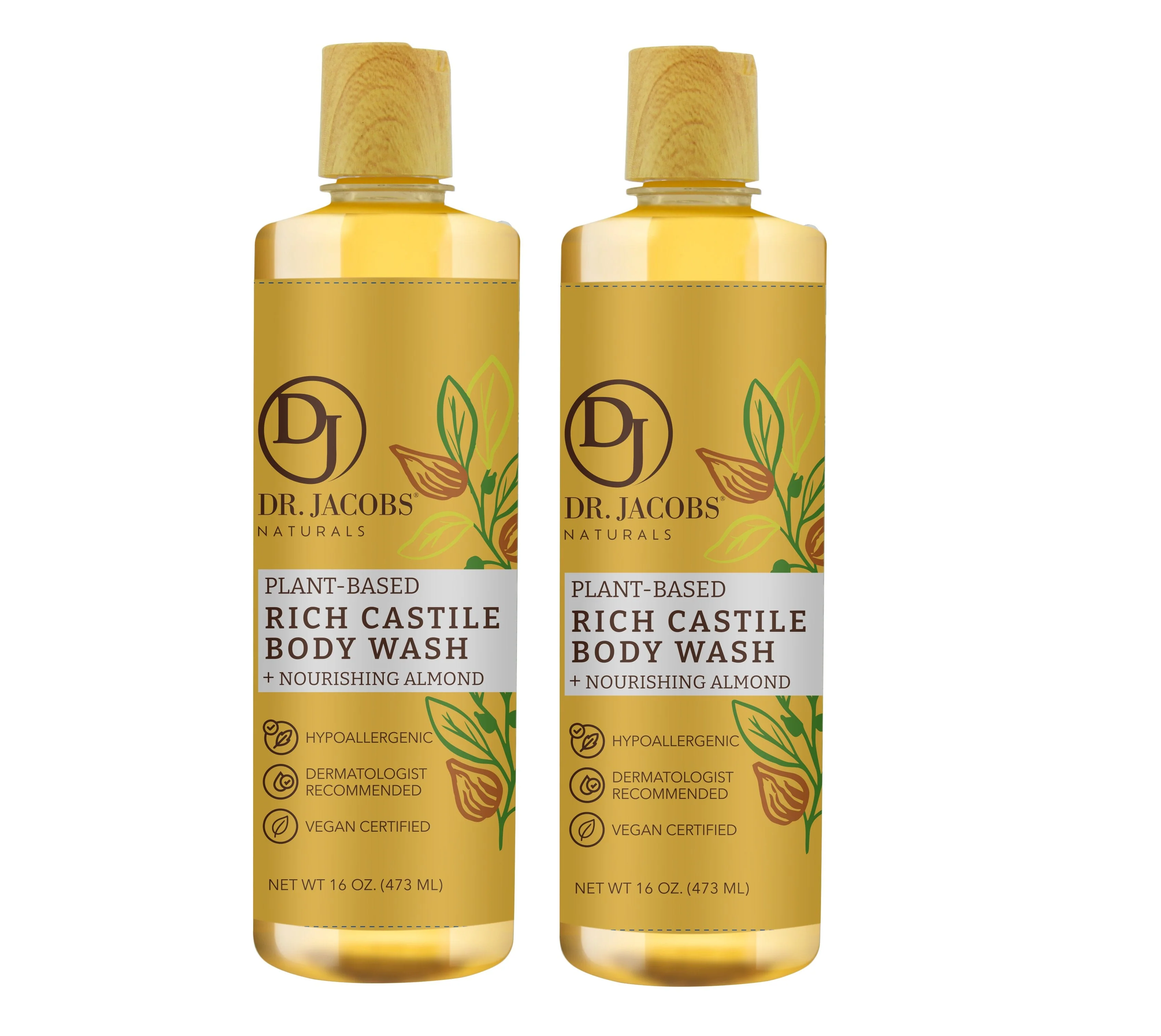 Almond Castile Soap Body Wash - 32 oz - Image 8