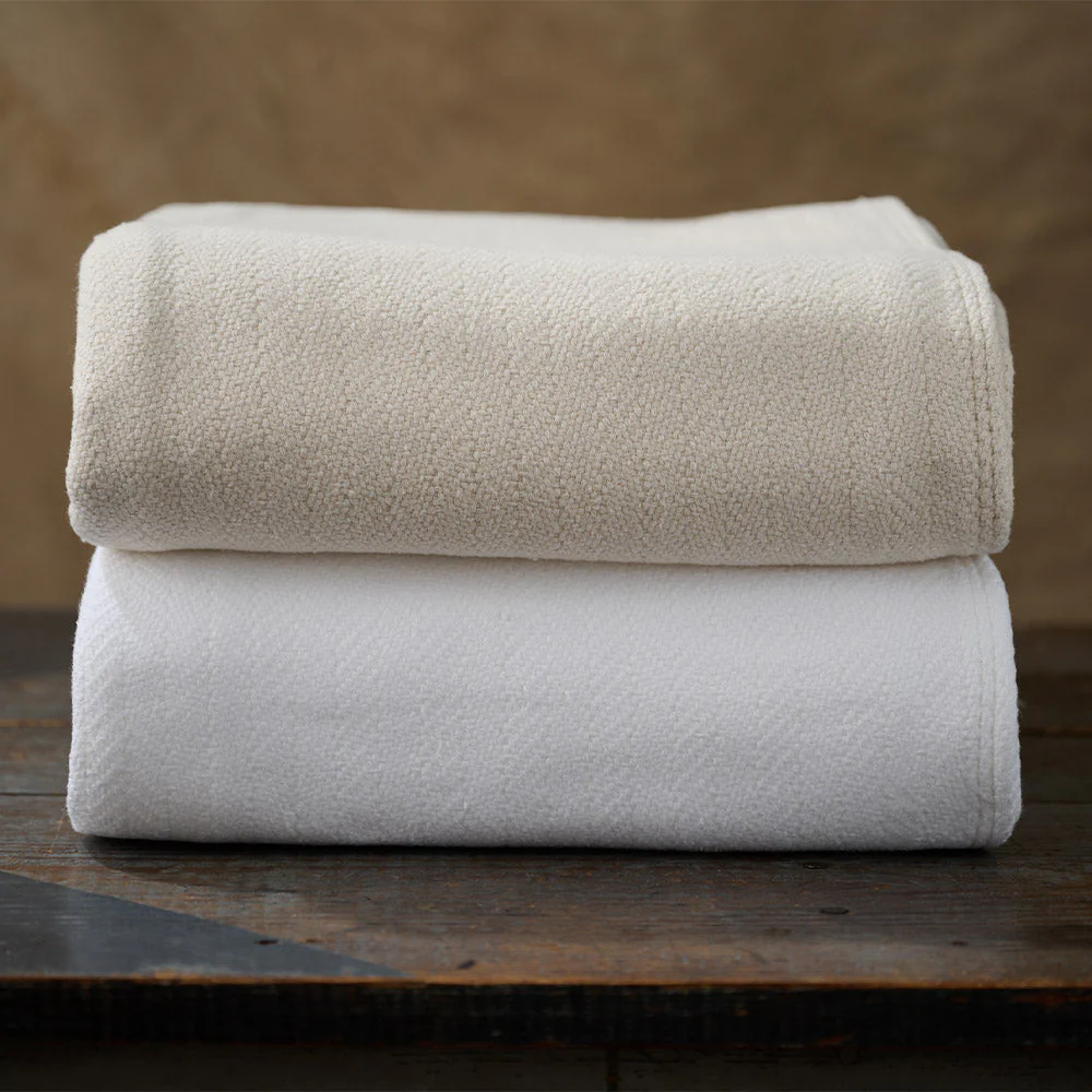 100% Cotton Basket Weave Blanket - Twin to Cal King