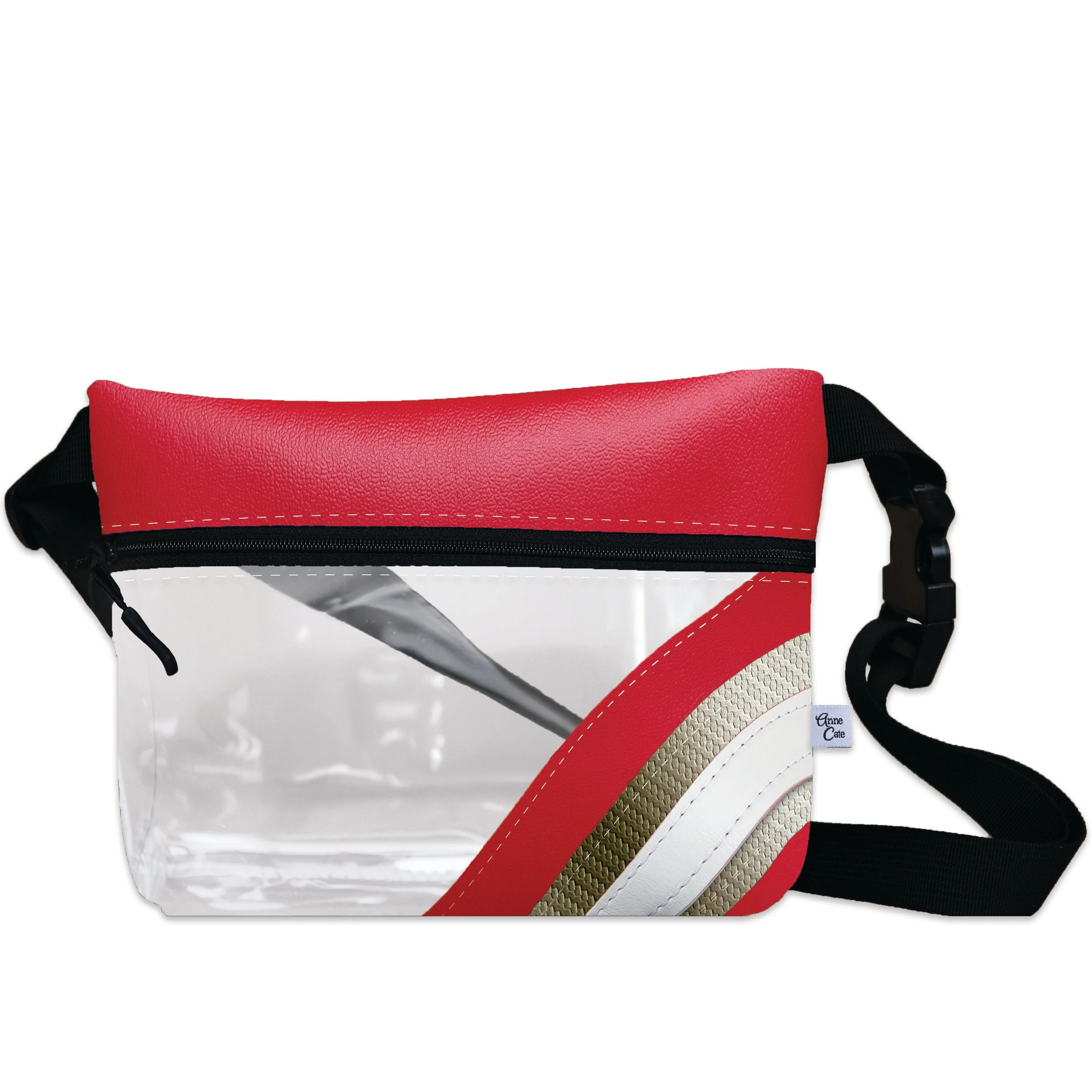 Baseball Ballpark Clear Stripe Game Day Fanny Pack - Image 7