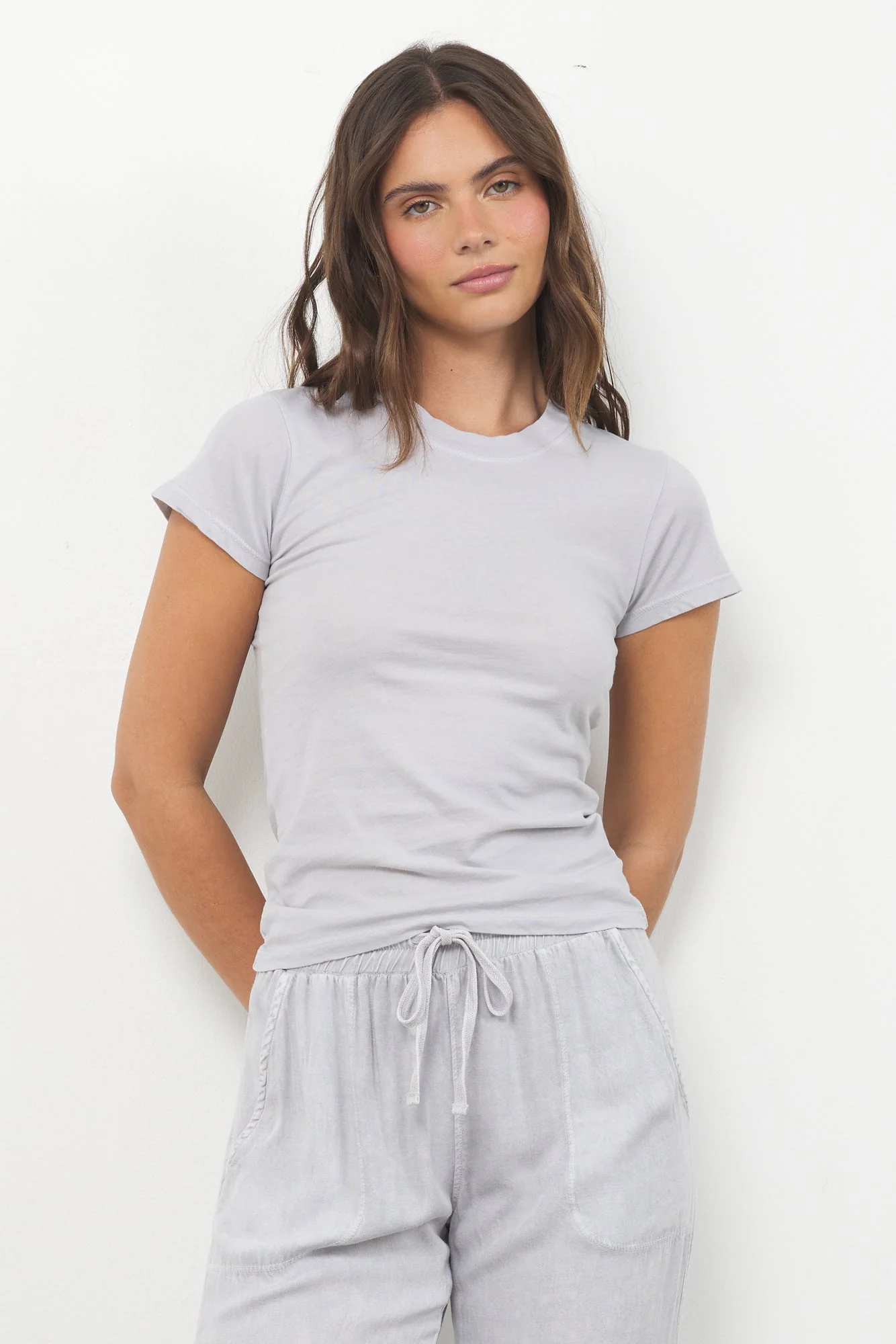 Basic Capped Sleeve Baby Cotton Tee - Image 6