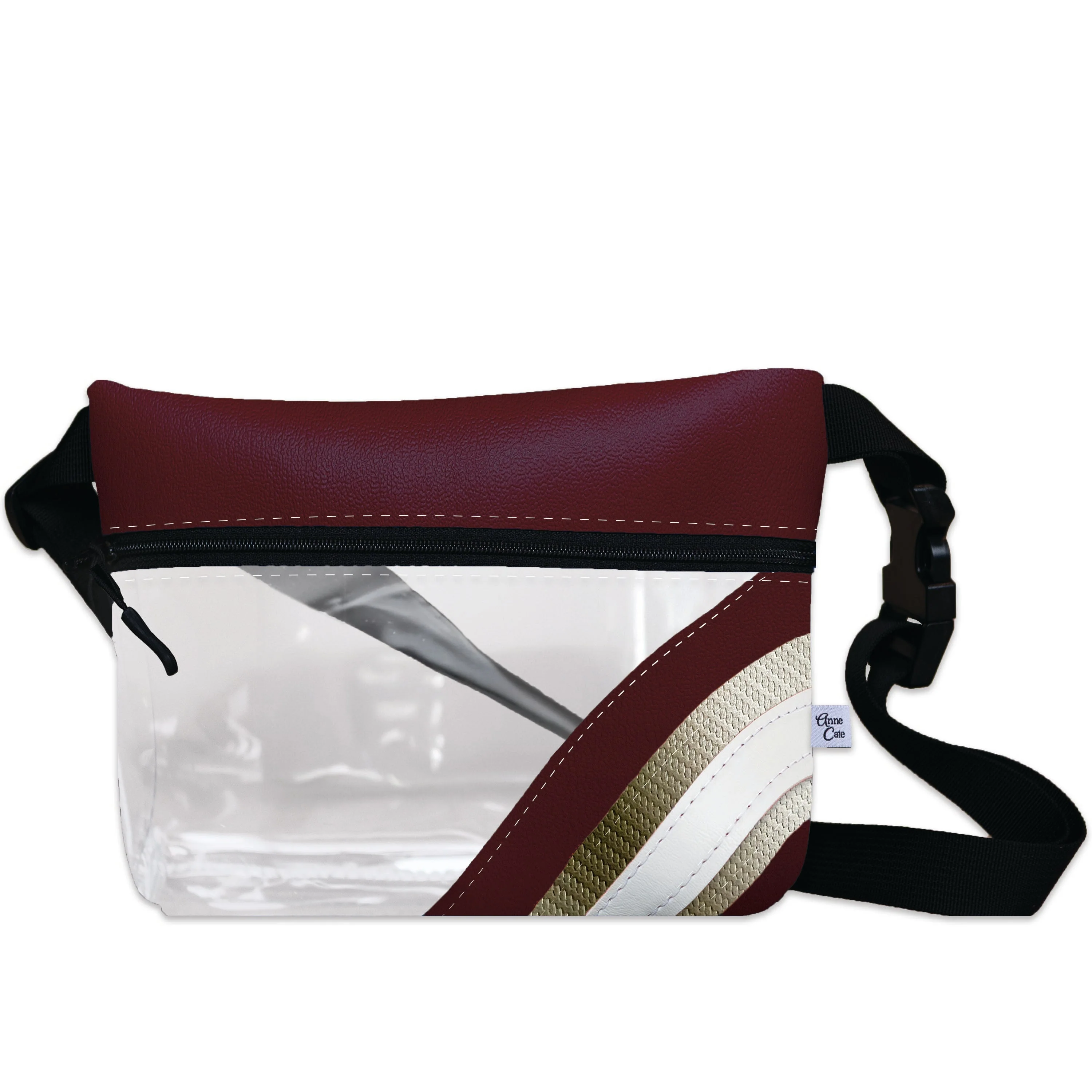 Basketball Arena Clear Stripe Game Day Fanny Pack - Image 12