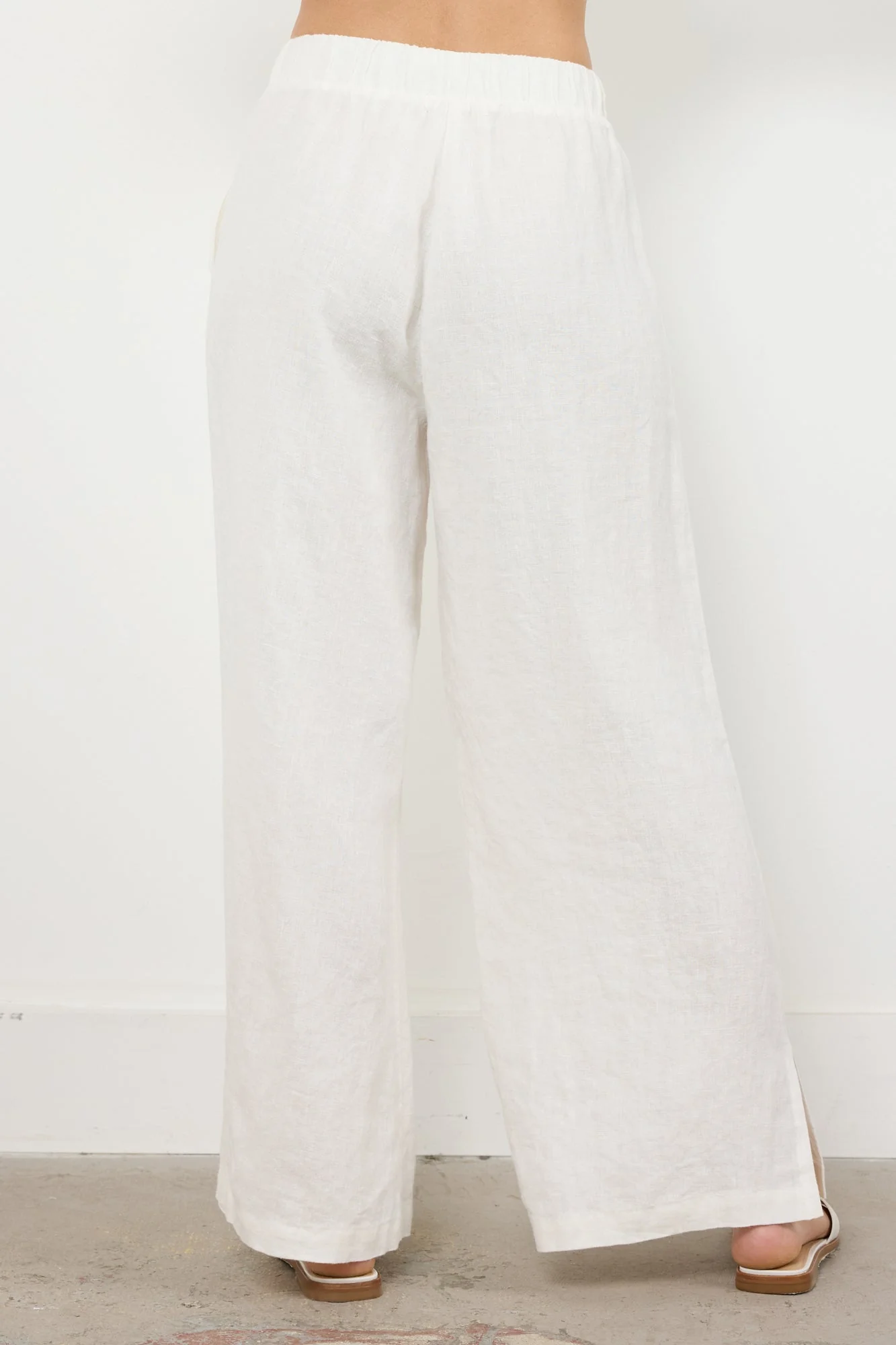 Linen Relaxed Wide Leg Pant - Beachfront - Image 9