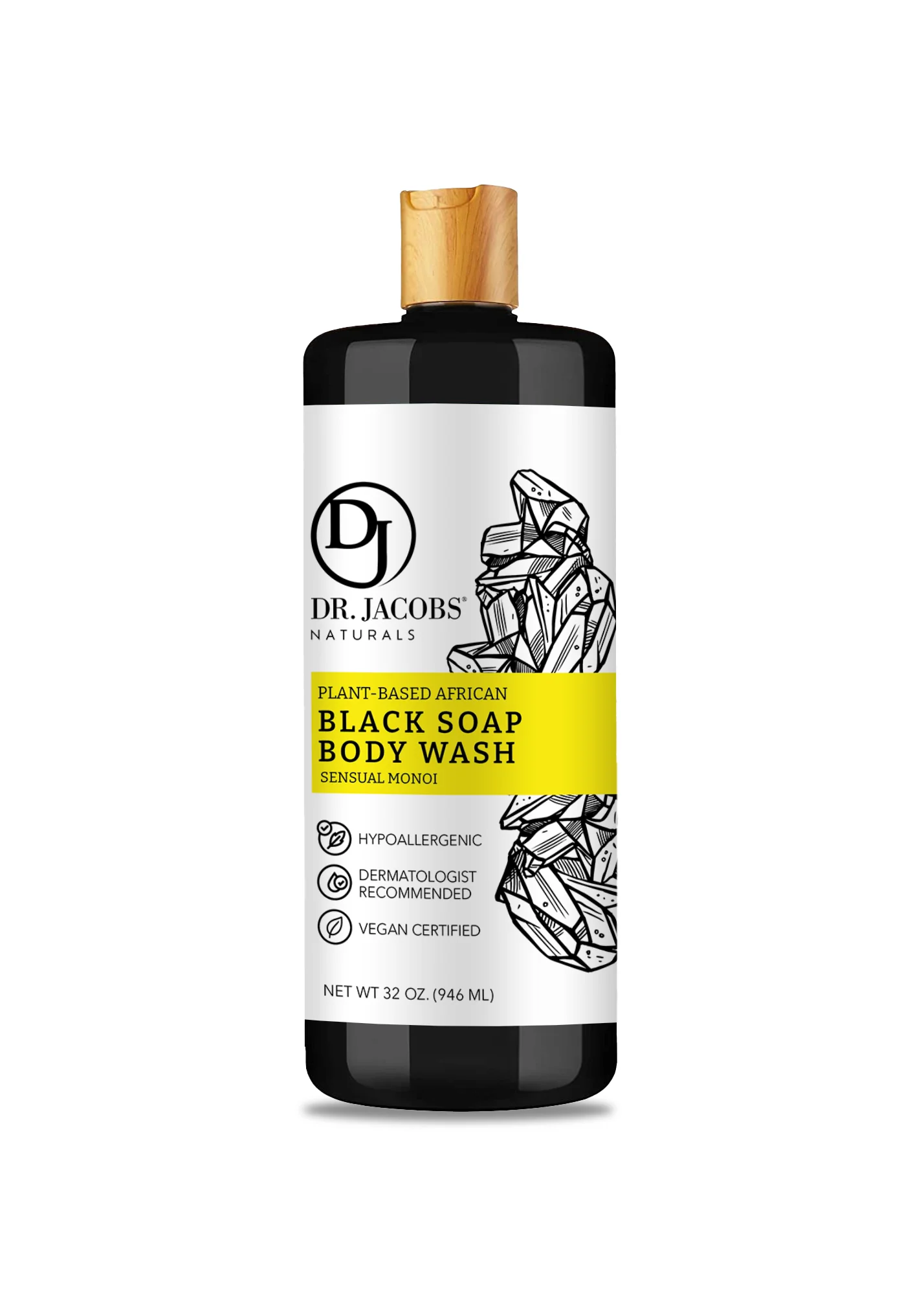 Black Soap Detoxifying Cleanser - Monoi Scent - Image 2