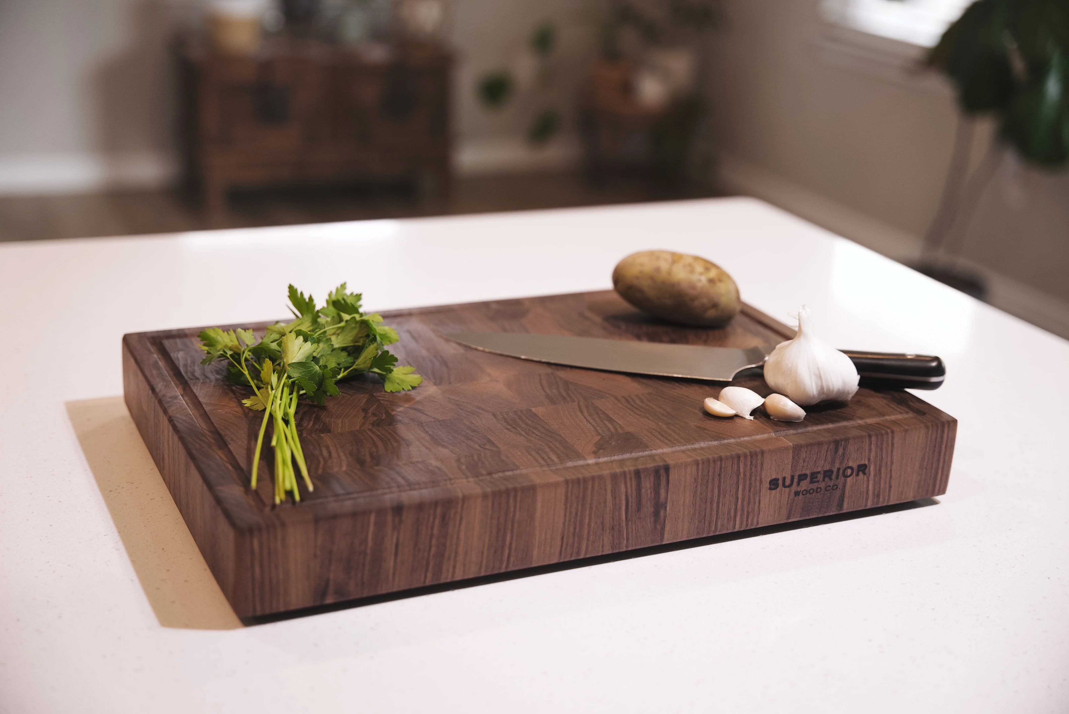 Handcrafted Black Walnut End Grain Cutting Board - Image 18