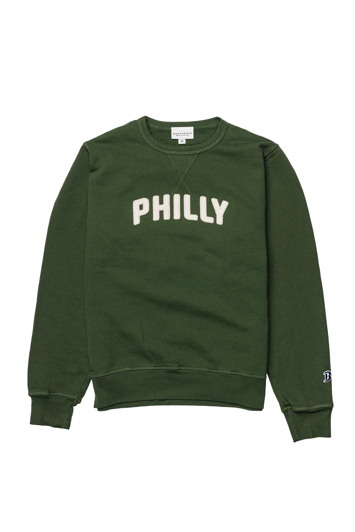 Philly Felt Crew Cotton Sweatshirt