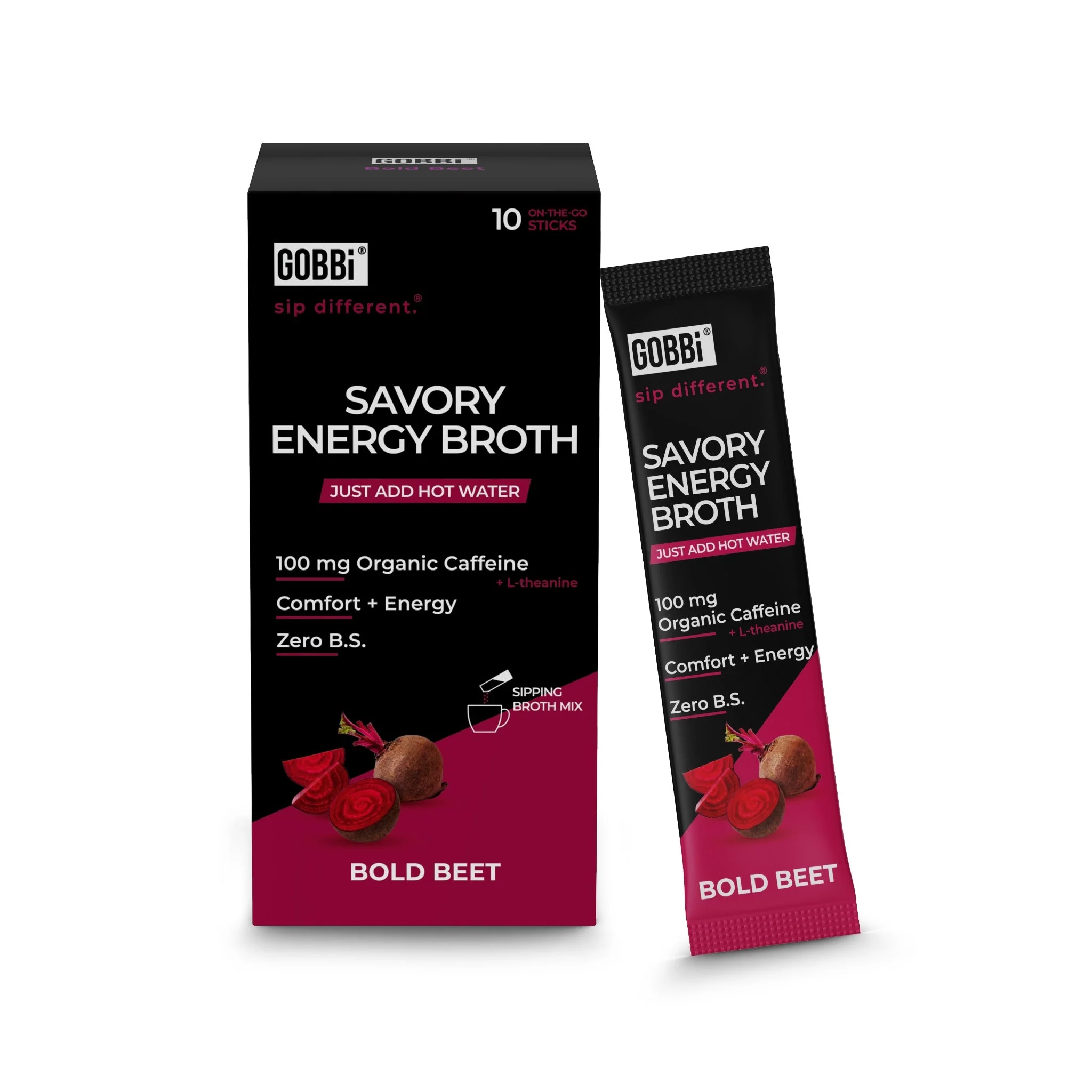 Savory Energy Broth Bold Beet - 10 Or 20 Pack