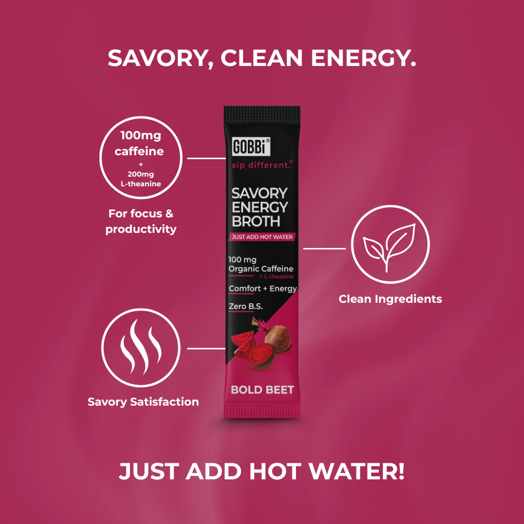 Savory Energy Broth Bold Beet - 10 Or 20 Pack - Image 4