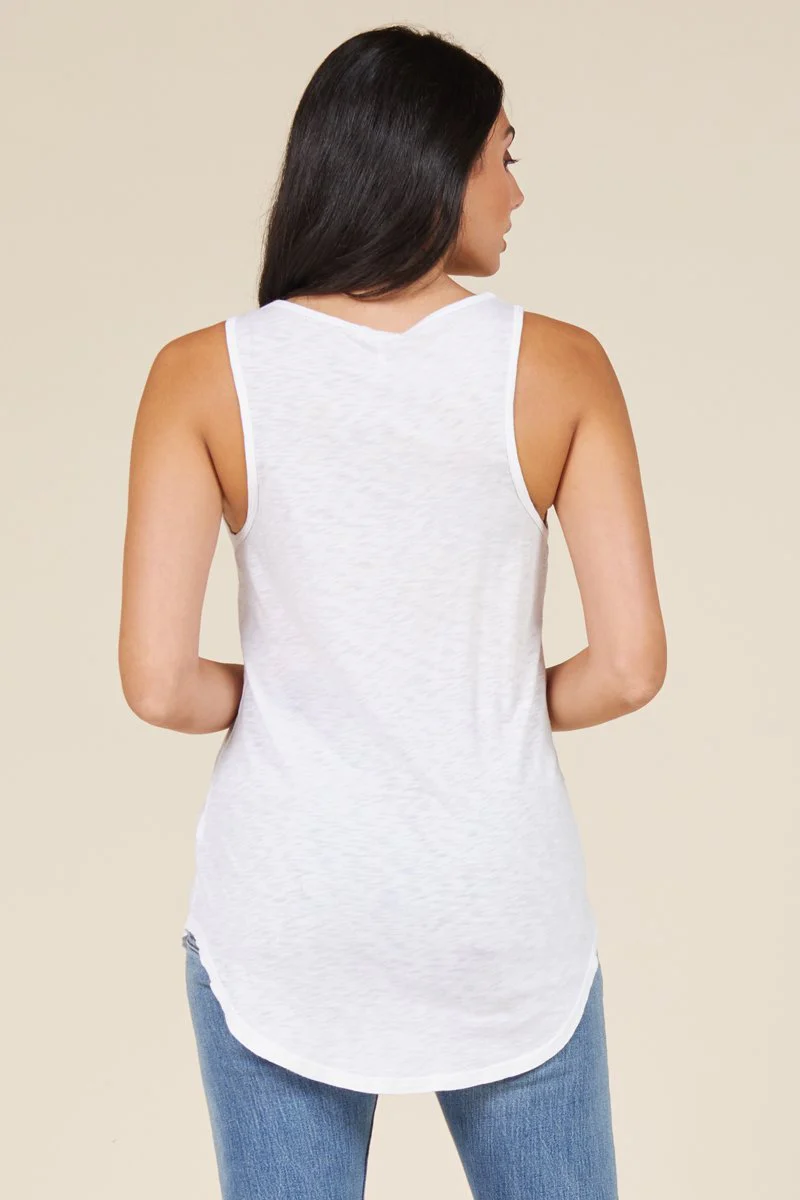 Boyfriend Lightweight Slub Jersey Tank Top - Image 2