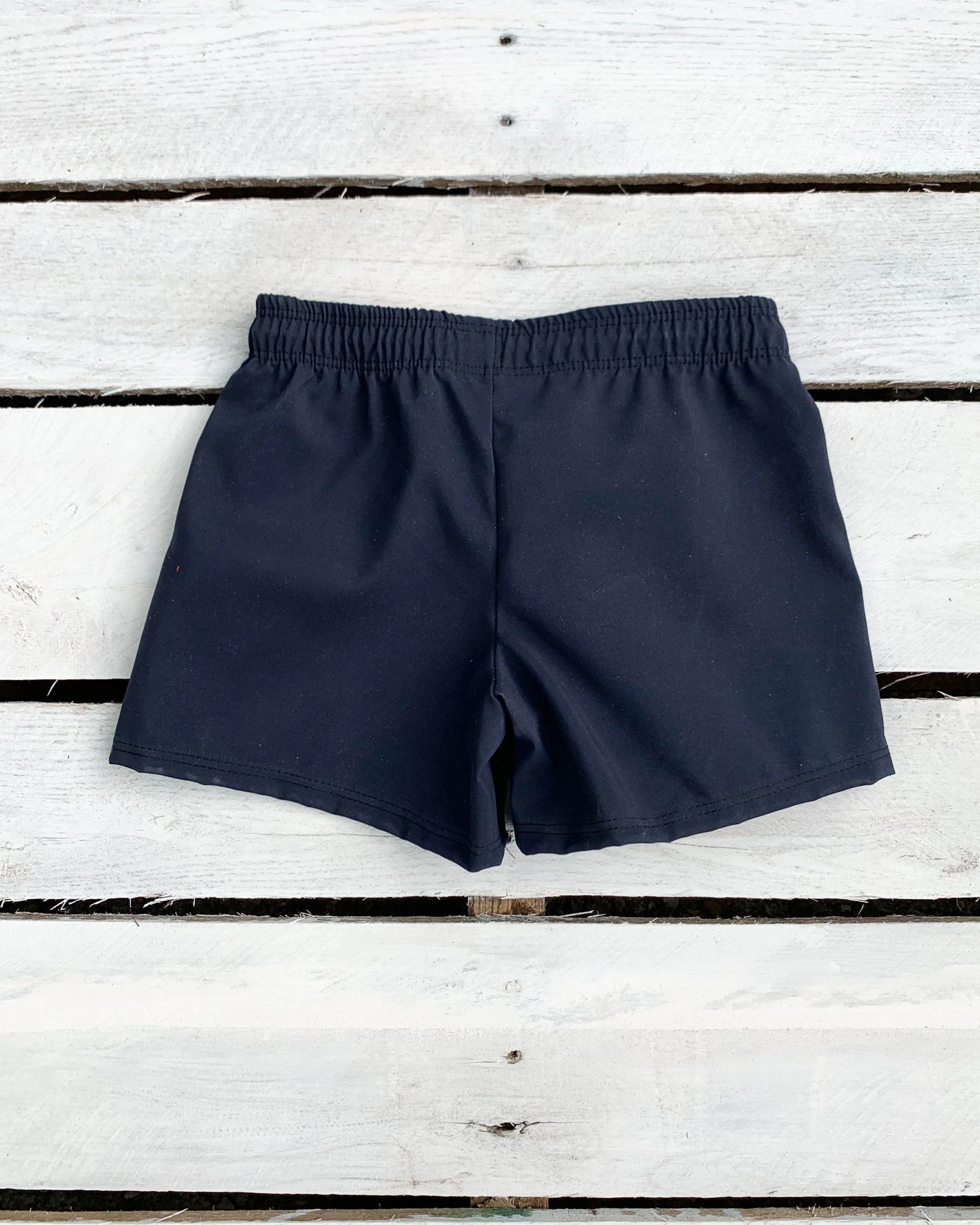 UPF 50 Navy Blue Boys Lined Swim Shorts - Image 2