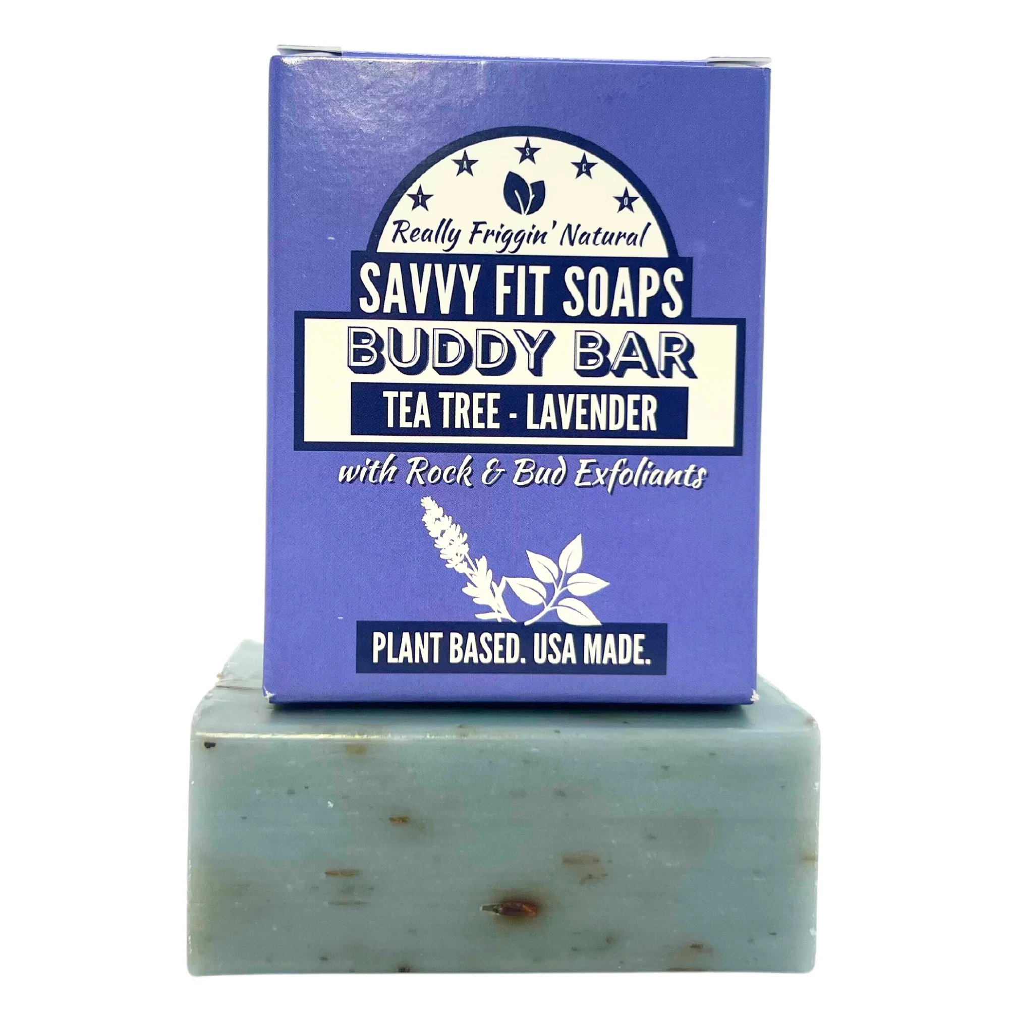 Buddy Bar Bath Soap - Lavender, Tea Tree, Peppermint 3 Pack - Image 2