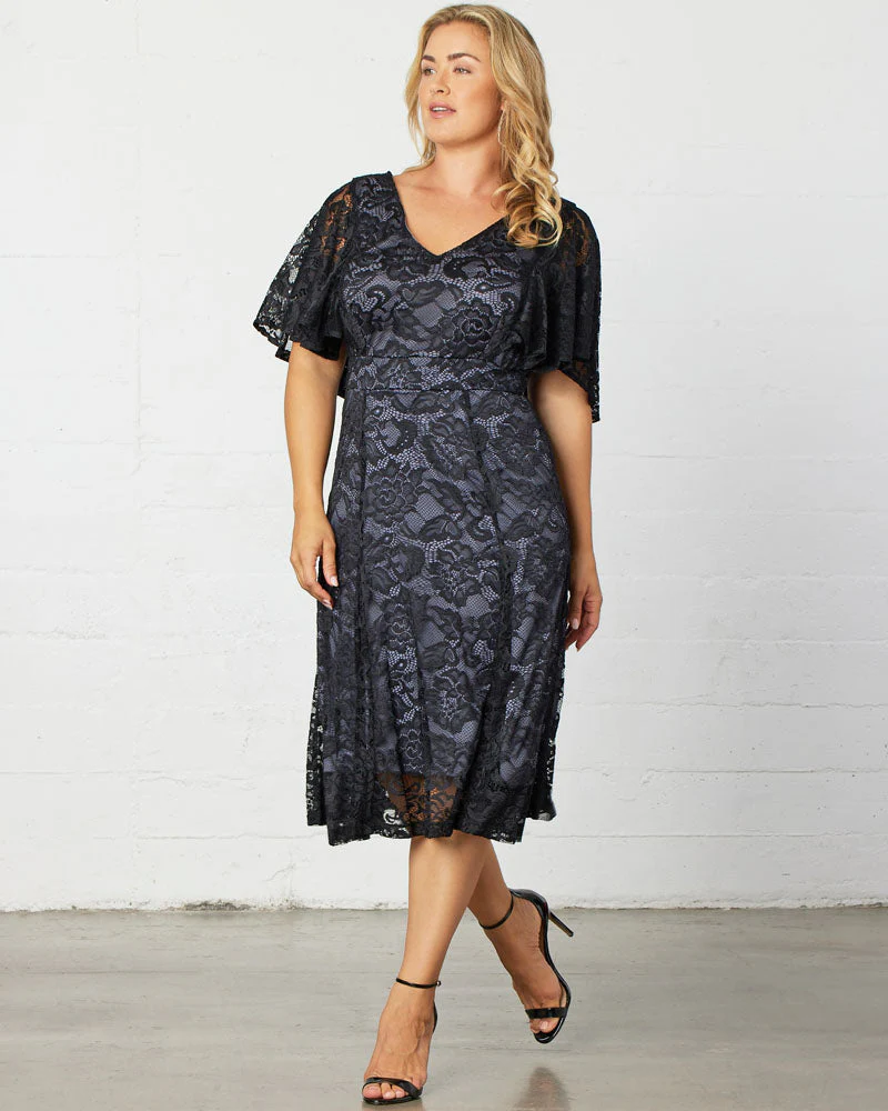 Plus Size Camille Lace Cocktail Dress - Image 11