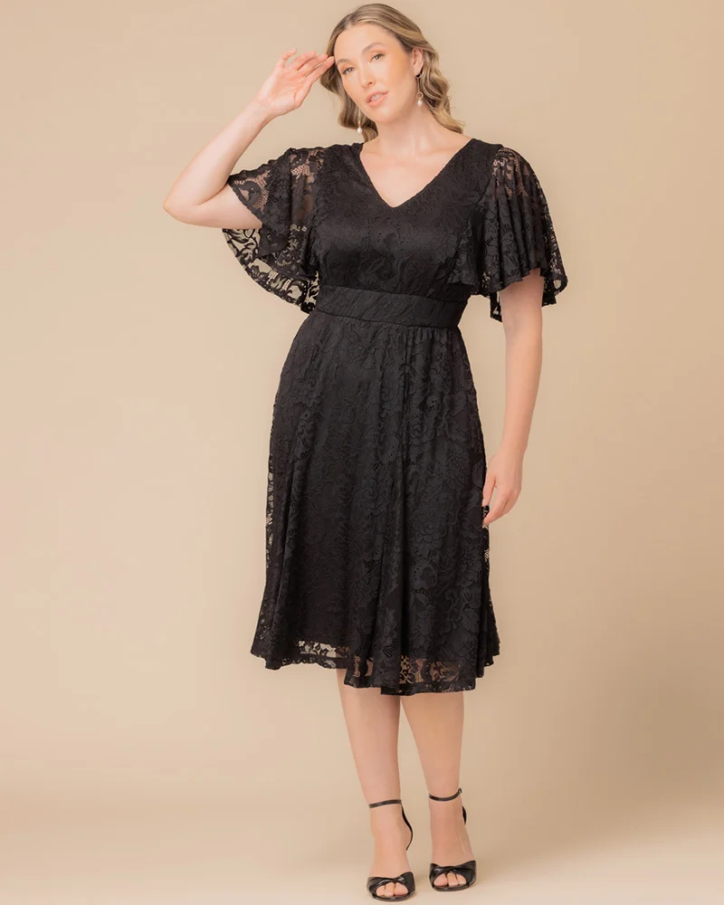 Plus Size Camille Lace Cocktail Dress - Image 13