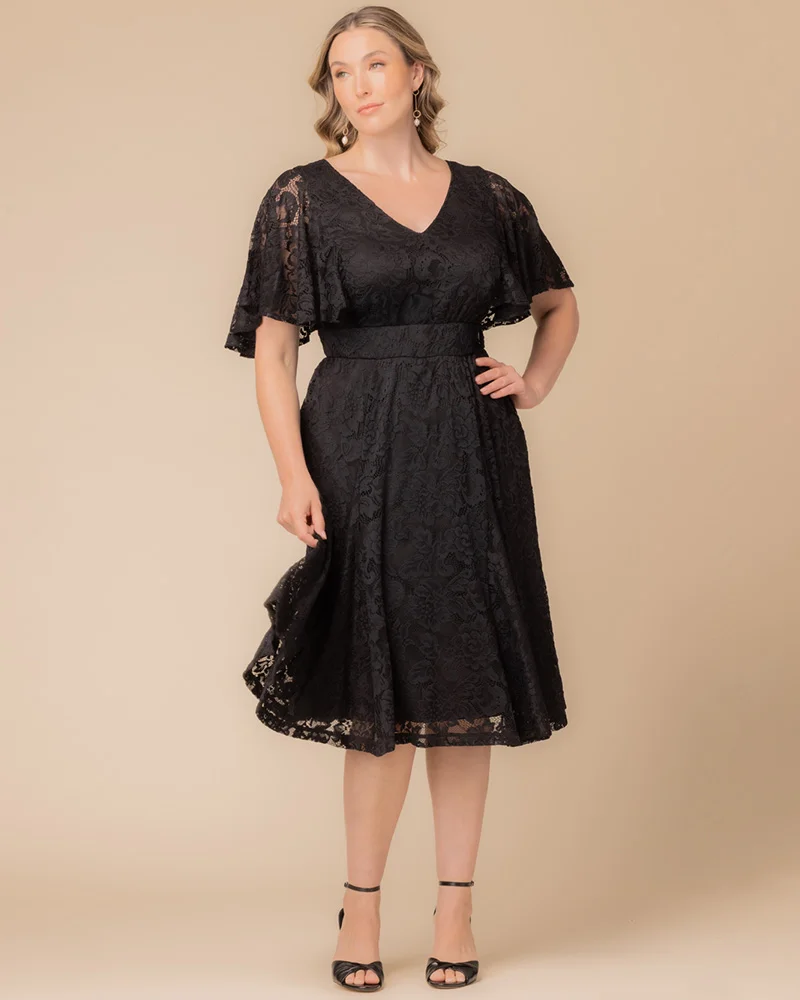 Plus Size Camille Lace Cocktail Dress - Image 14
