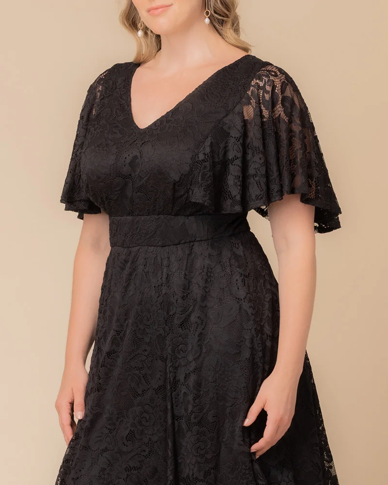 Plus Size Camille Lace Cocktail Dress - Image 17