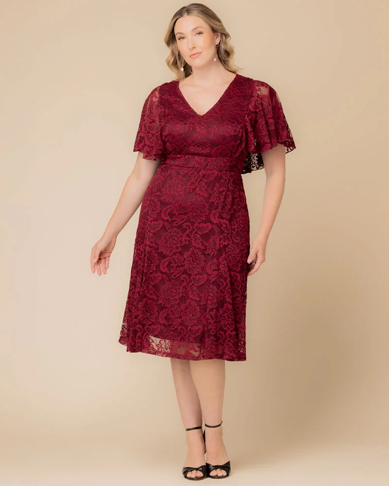 Plus Size Camille Lace Cocktail Dress - Image 19
