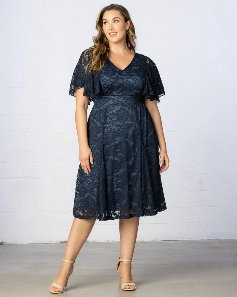 Plus Size Camille Lace Cocktail Dress - Image 3