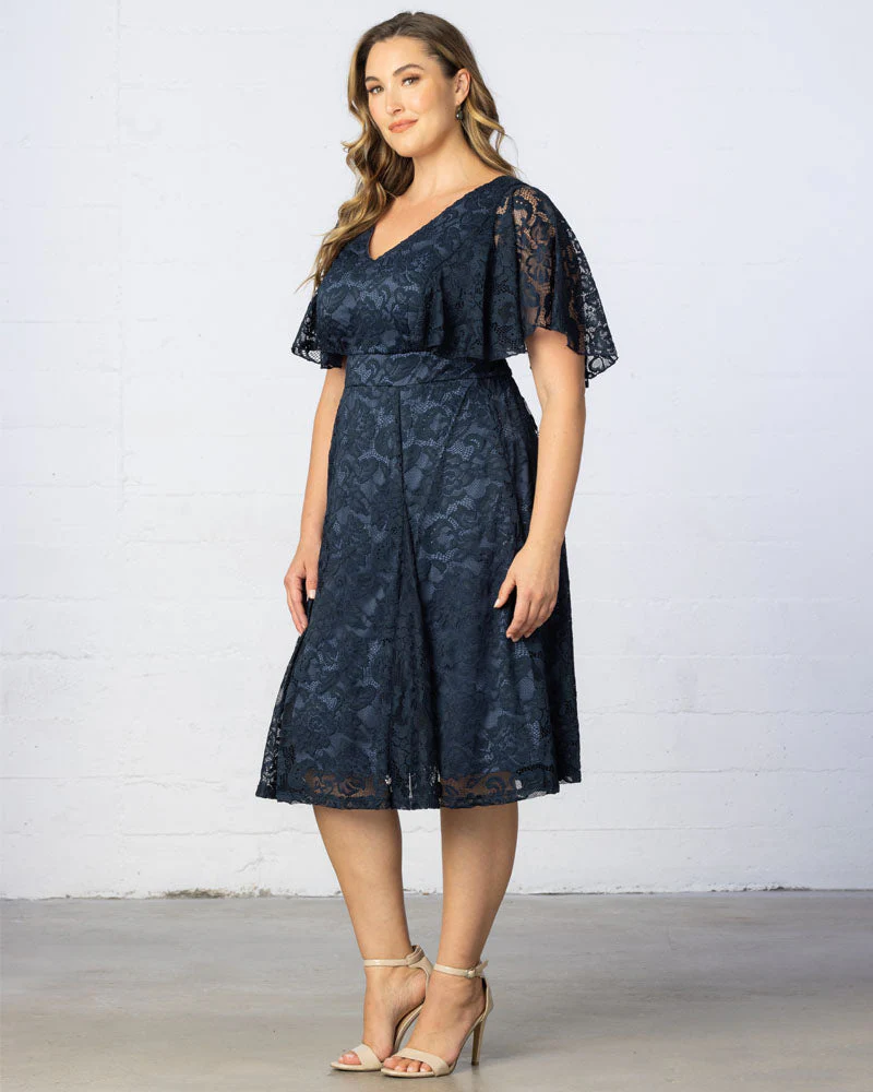 Plus Size Camille Lace Cocktail Dress - Image 4