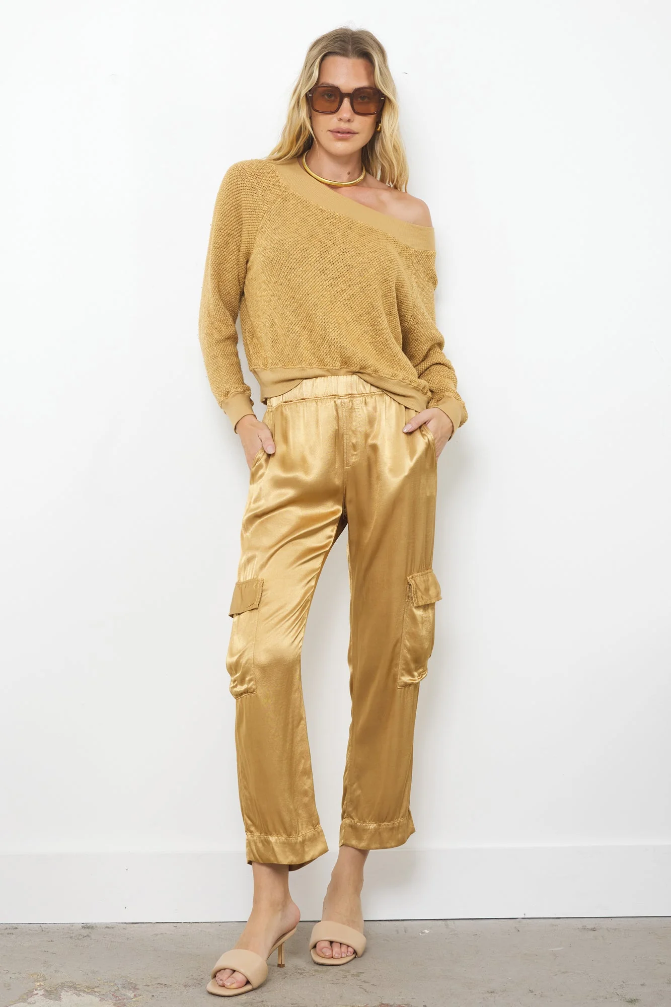 Carol Off-Shoulder Semi-Sheer Pullover - Image 10