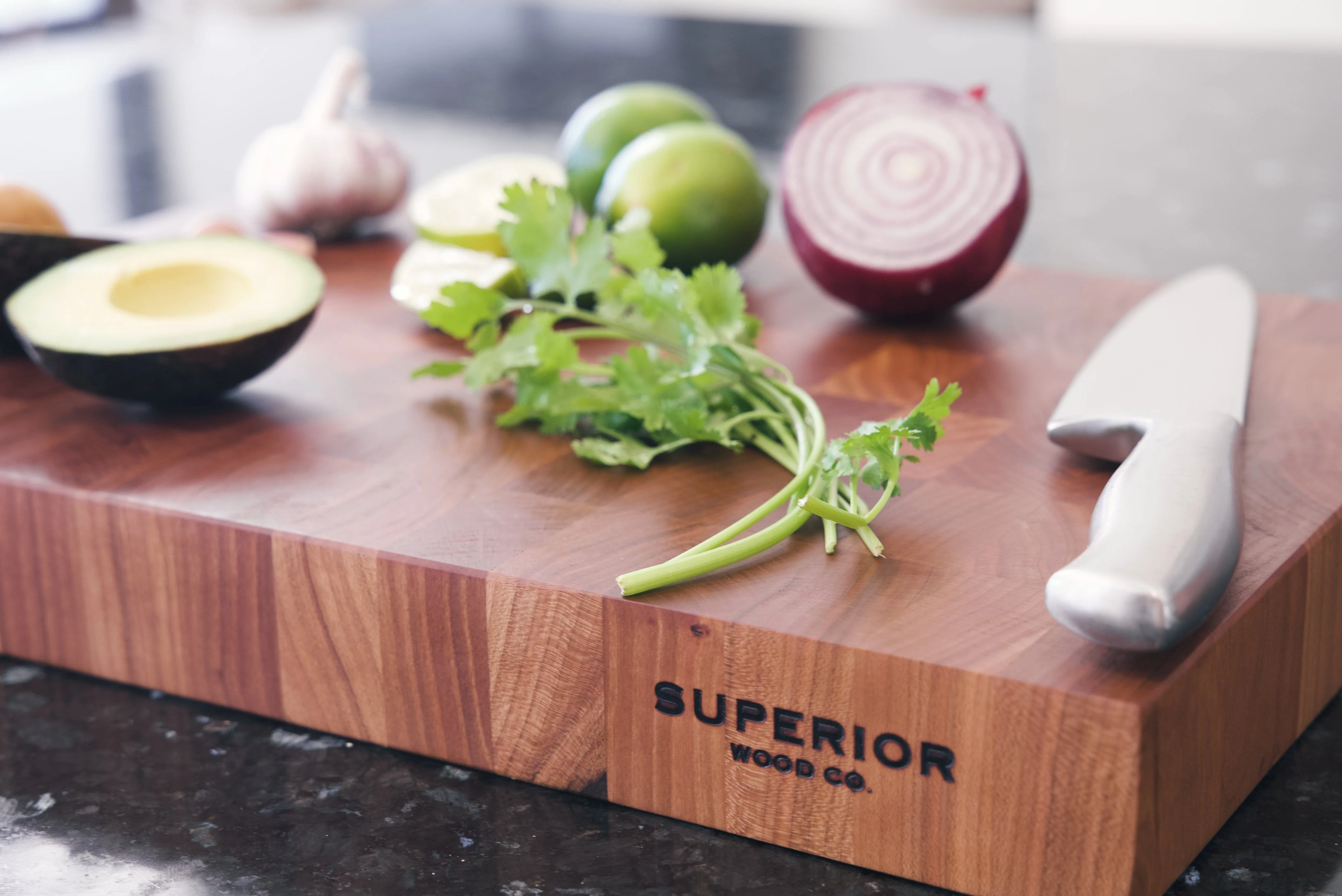 Handcrafted Cherry Wood End Grain Cutting Board - Image 8