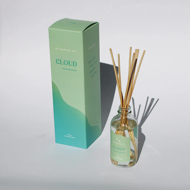 Cloud 4 oz. Hue Reed Diffuser - Violet Blossoms - Image 2