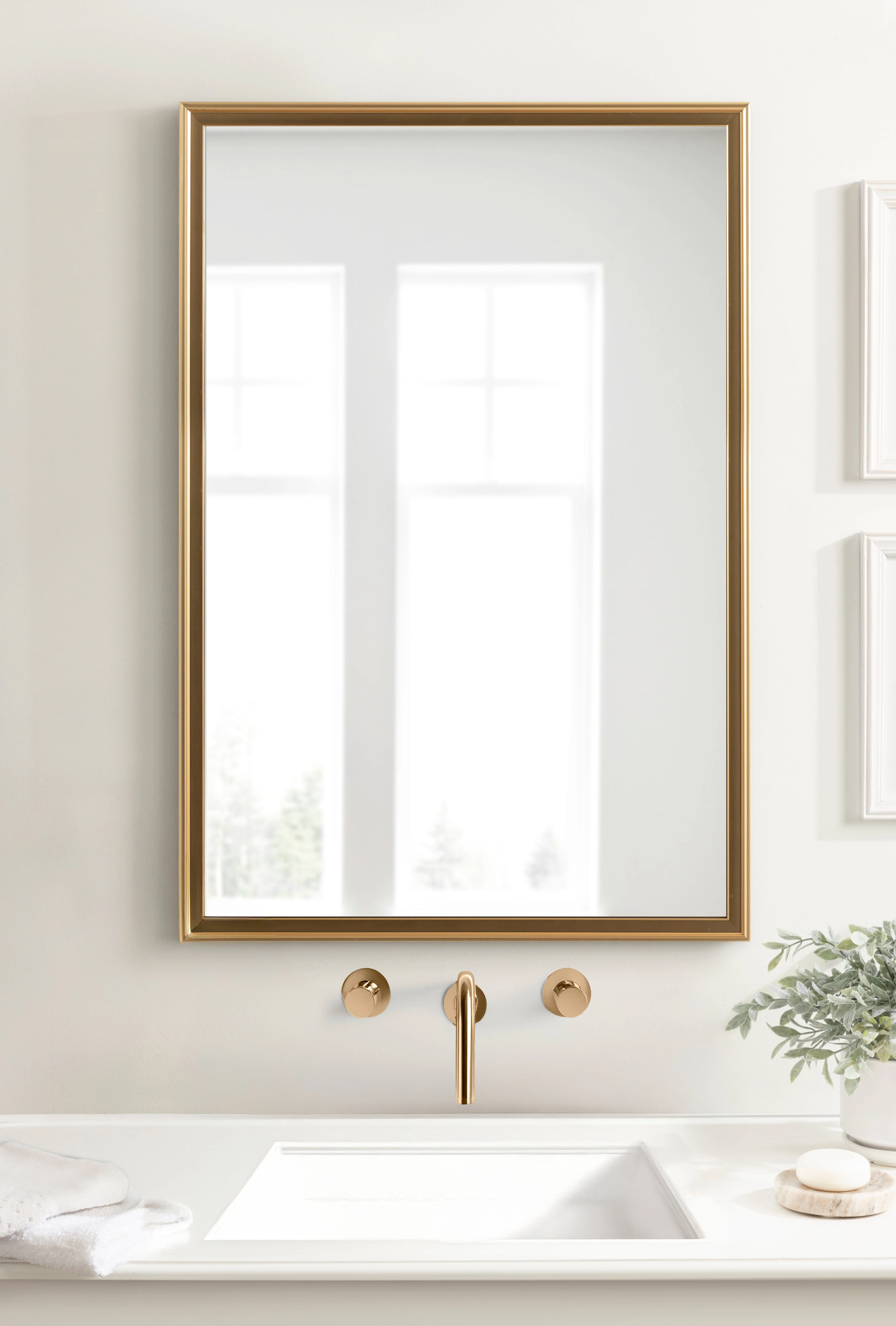 Colette Rectangle Bathroom Wall Mirror - Image 24