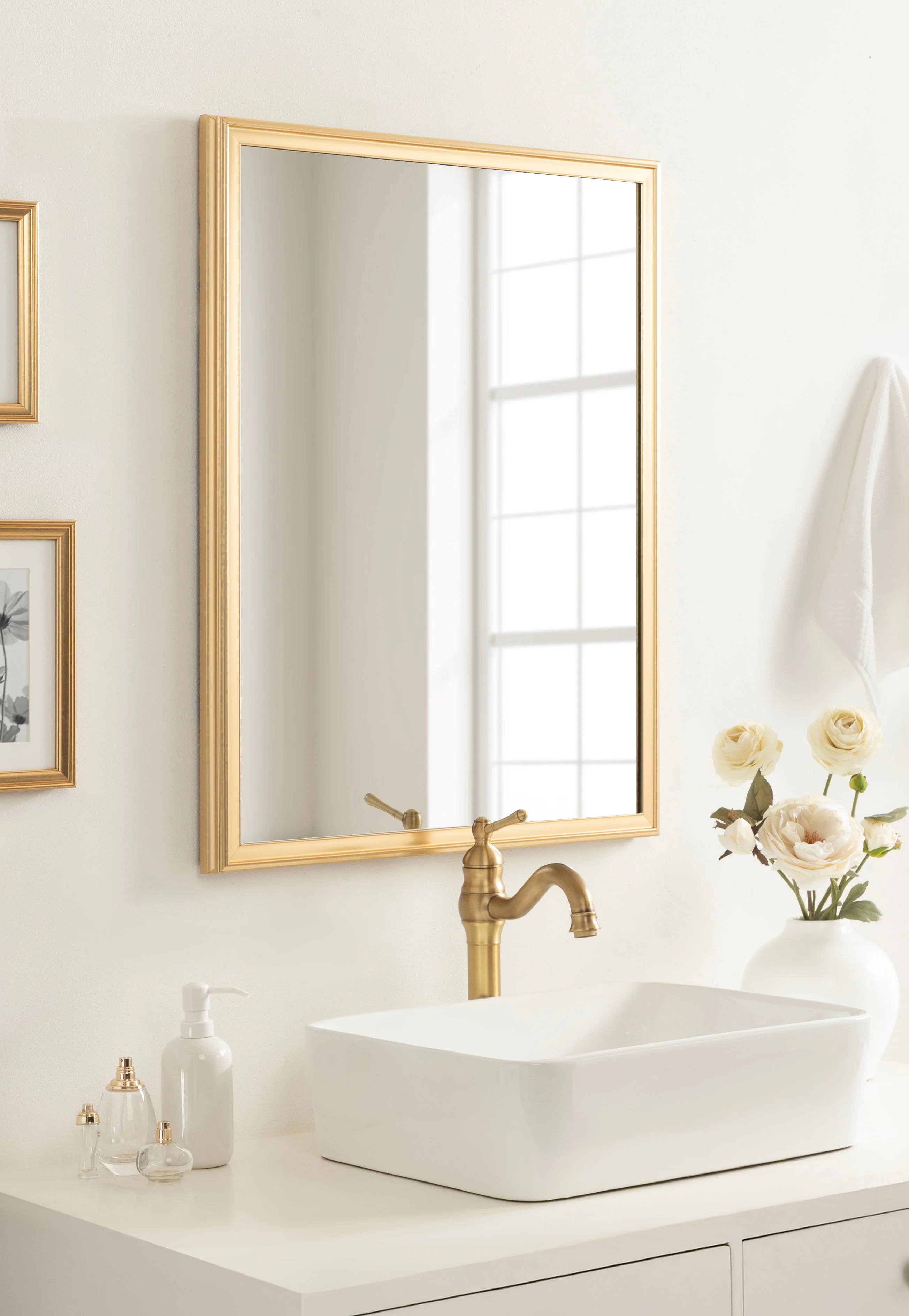 Colette Rectangle Bathroom Wall Mirror - Image 29