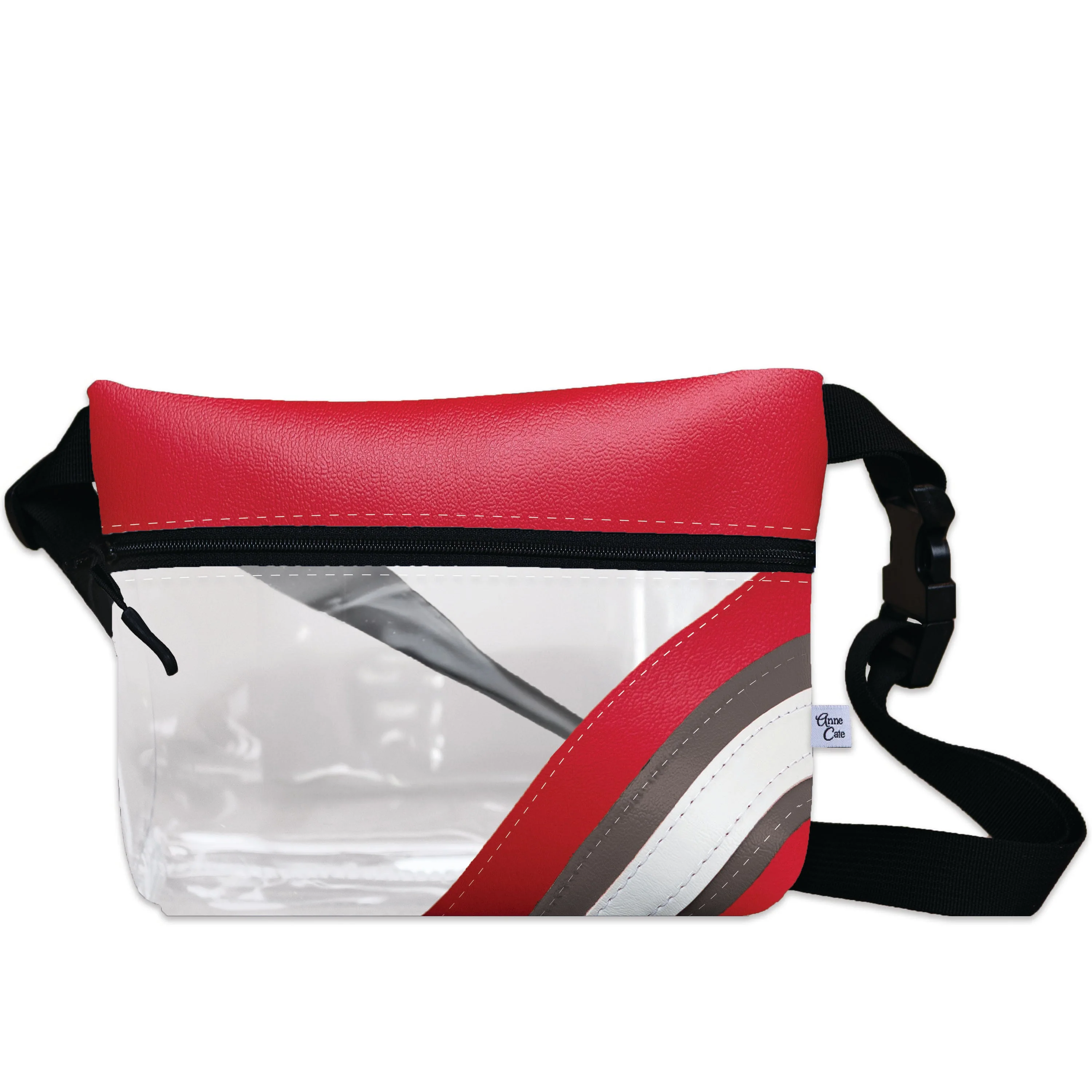 Collegiate Football Stadium Clear Stripe Game Day Fanny Pack - Image 15