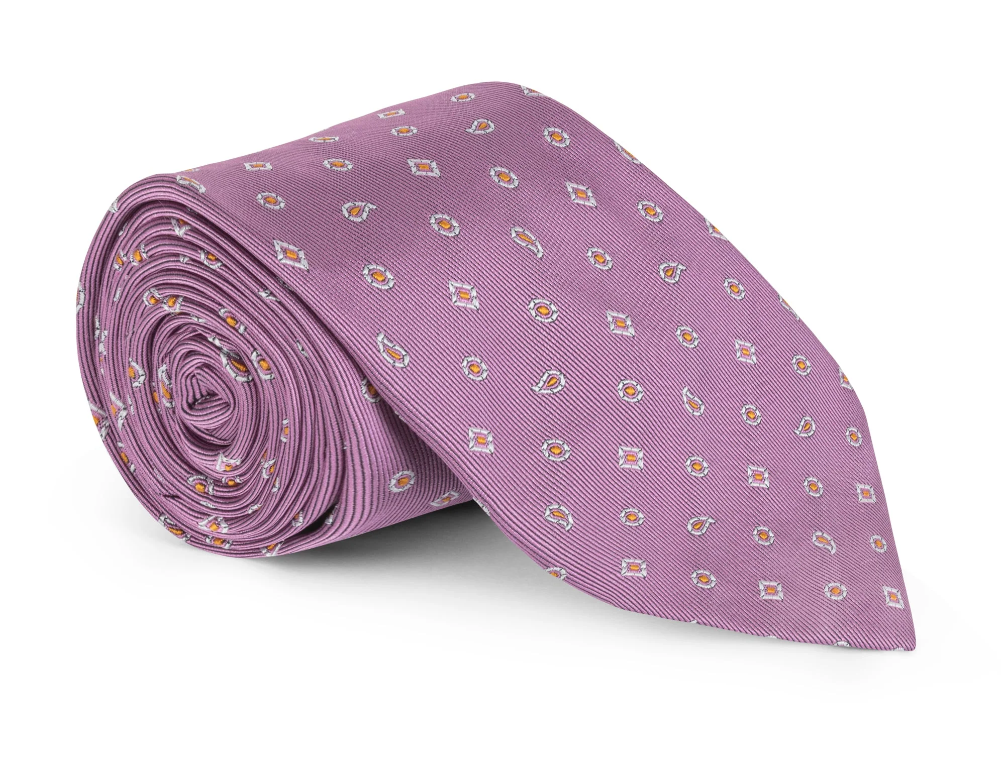 Correll Fuchsia Geometric Neat Tie