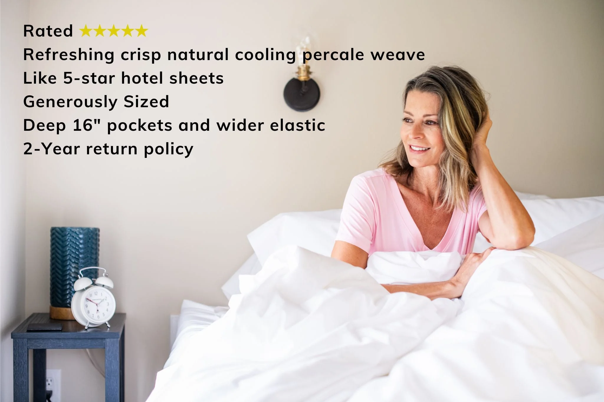 USA Cotton Percale Sheet Set - Crisp & Soft - Image 15