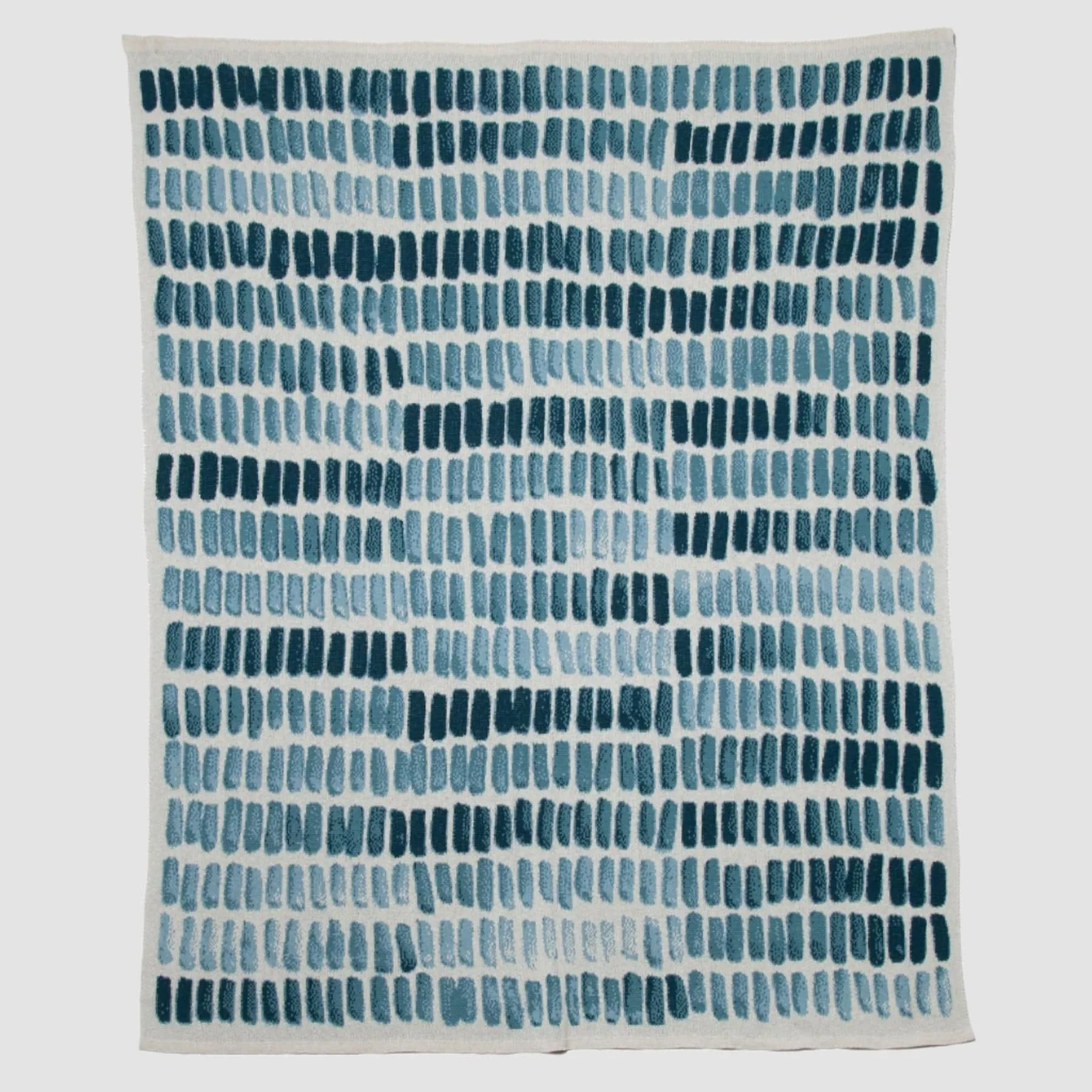 Cotton Sustainable Knit Patterned Throw Blanket - Watercolor by Kelly Harris Smith - Image 5