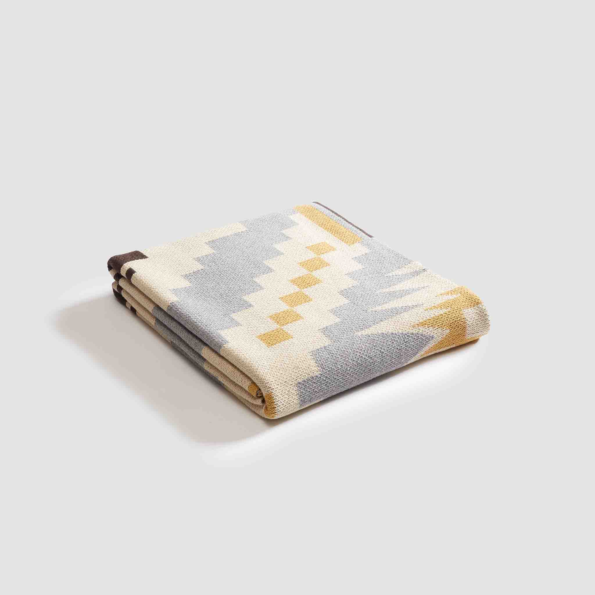 Cotton Sustainable Knit Throw Blanket - New Horizon - Image 12