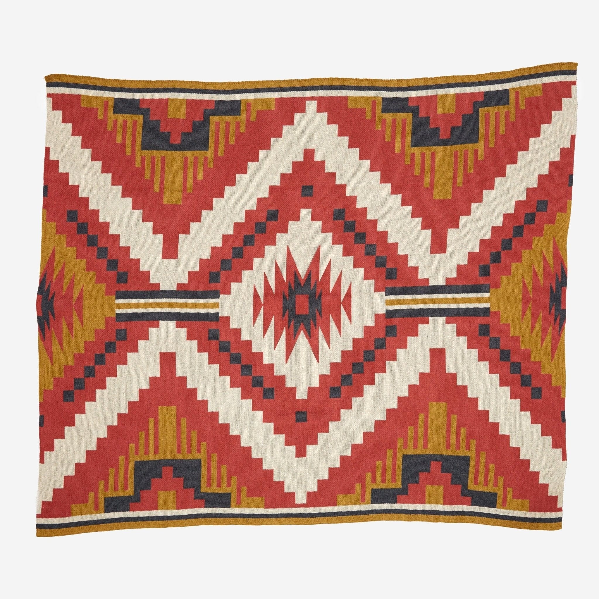Cotton Sustainable Knit Throw Blanket - New Horizon - Image 2