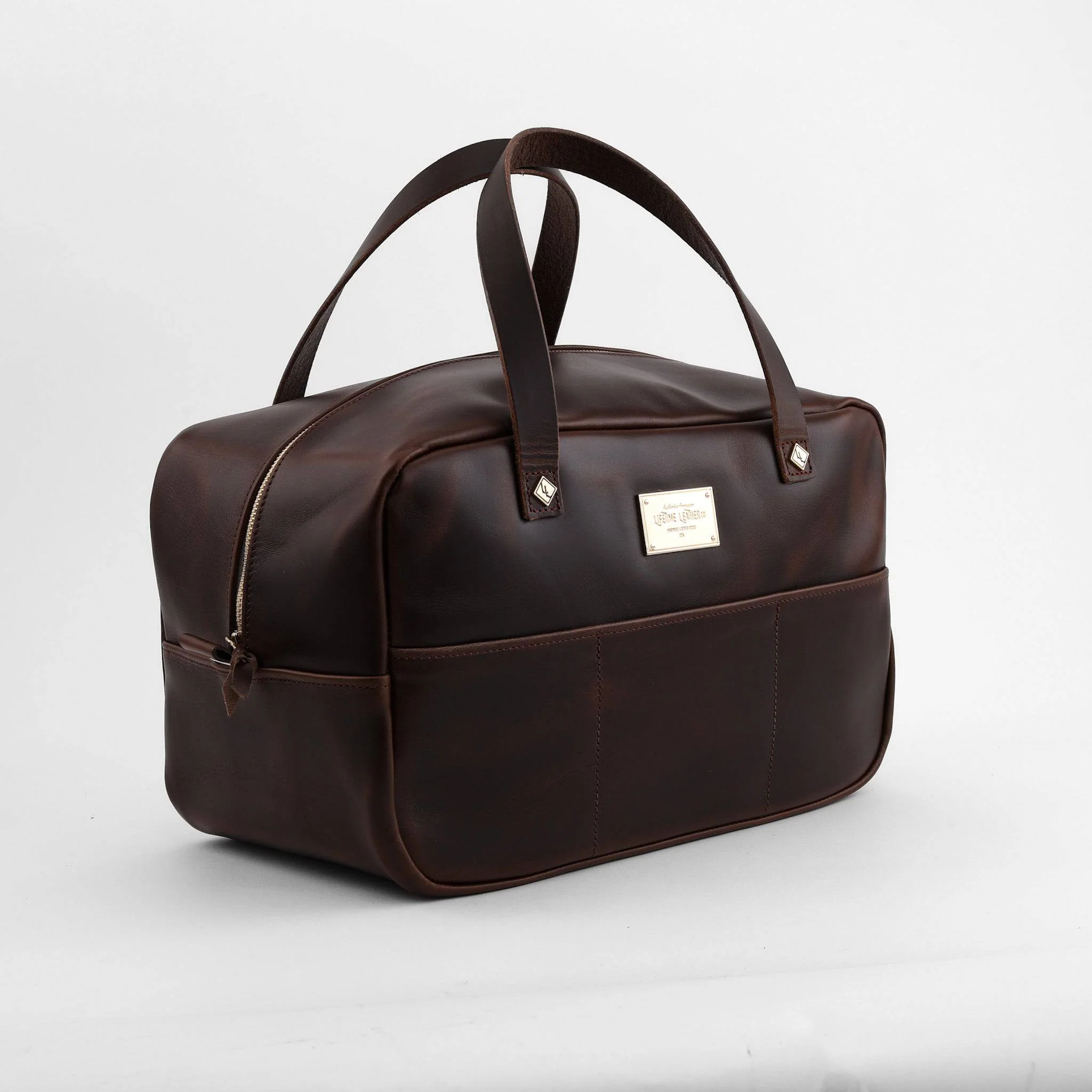 Leather Mini Duffel Crash Bag - Image 7
