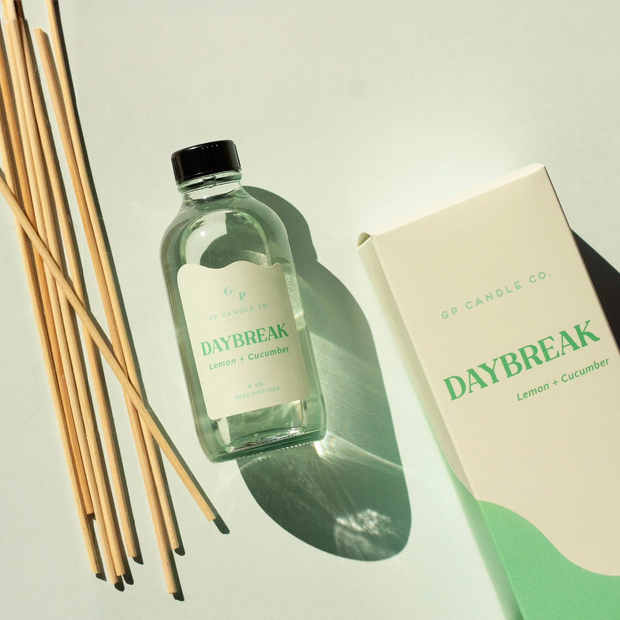 Daybreak 4 oz. Hue Reed Diffuser - Lemon & Cucumber