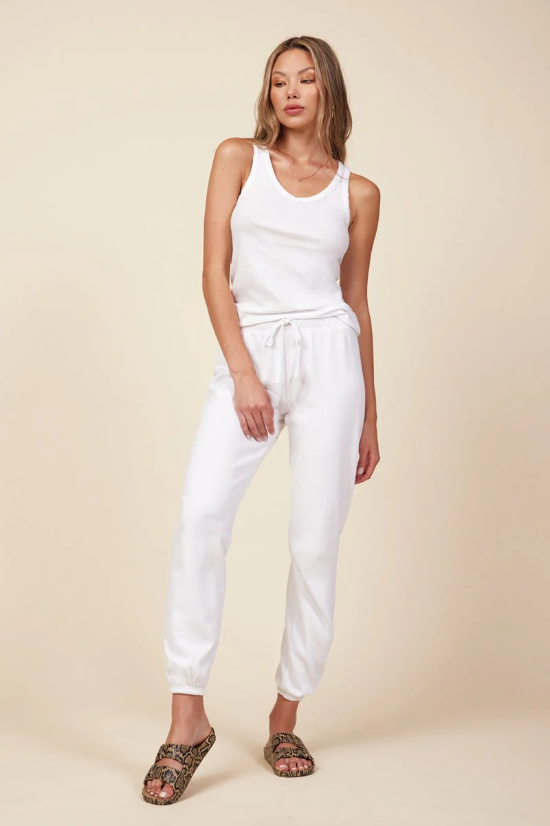 Deep V-Neck Scoop Cotton Tank Top - Image 6