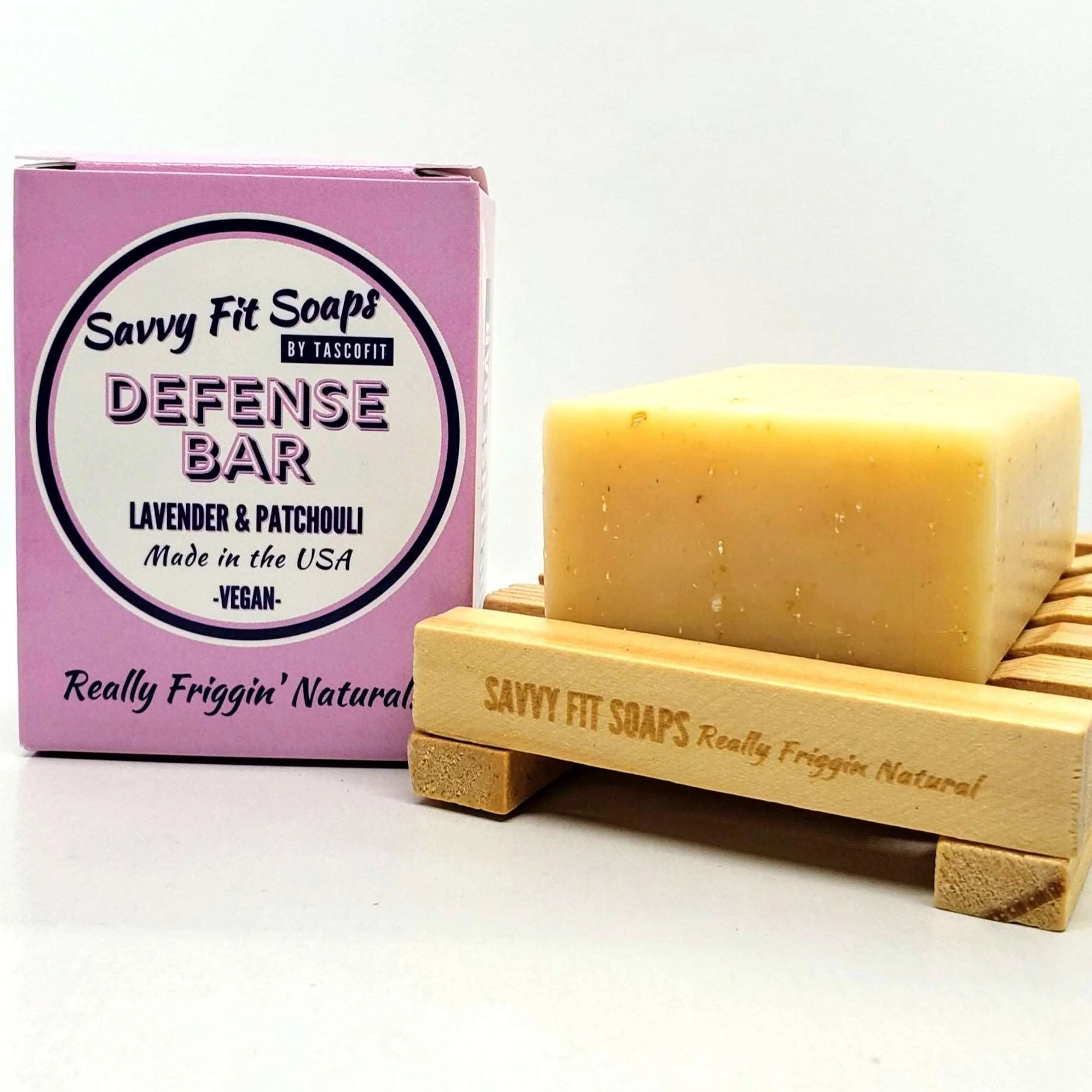 Defense Bar Natural Soap Trio - Lavender & Patchouli - Image 3