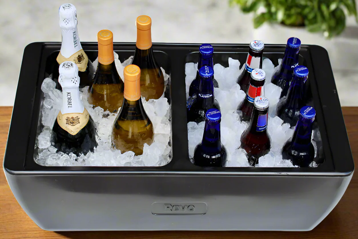 Insulated Dubler Party Cooler & Chafer - Deep Black