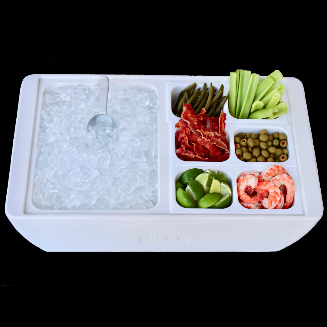 Insulated Dubler Party Cooler & Chafer - Polar White - Image 3