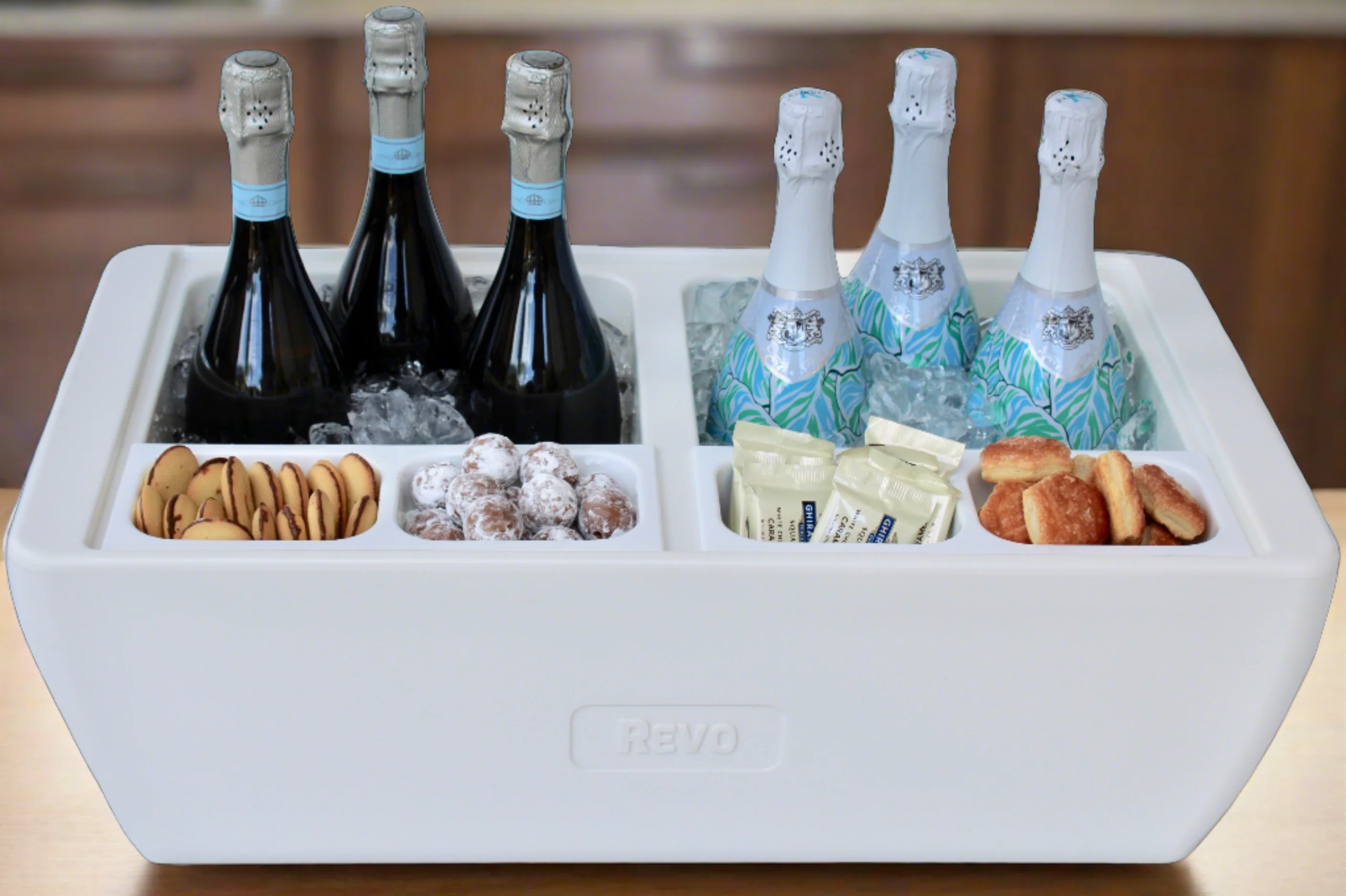 Insulated Dubler Party Cooler & Chafer - Polar White - Image 5