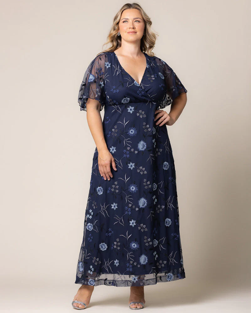 Plus Size Embroidered Elegance Evening Gown - Image 20