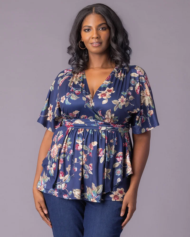 Plus Size Encore Print Blouse - Image 12