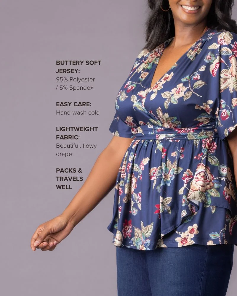 Plus Size Encore Print Blouse - Image 14