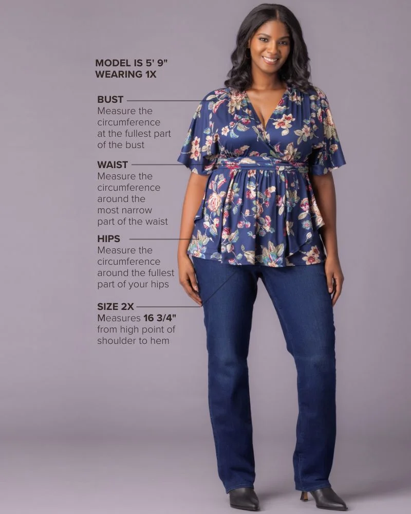 Plus Size Encore Print Blouse - Image 16